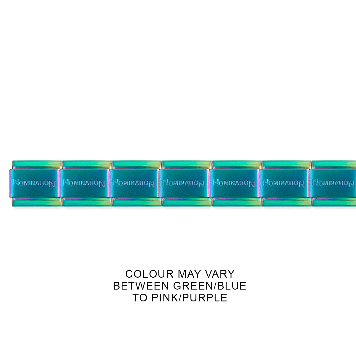 COMPOSABLE CLASSIC BRACELET BASE 030001/SI/037 STAINLESS STEEL MATTE IRIDESCENT PVD* (15 links)