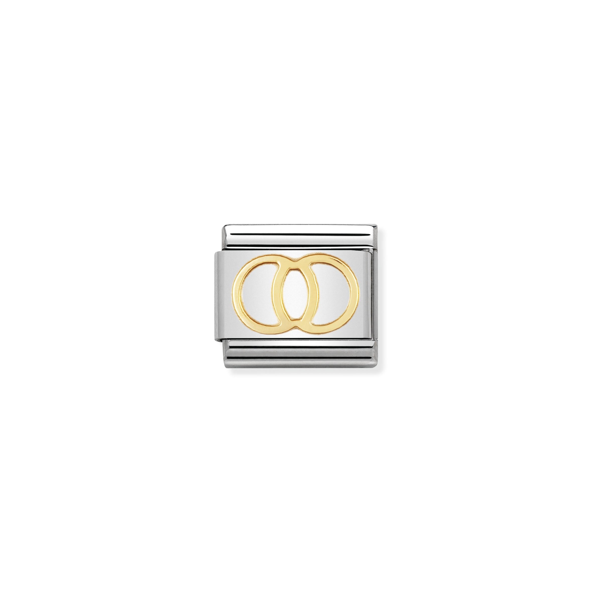 COMPOSABLE CLASSIC LINK 030109/21 WEDDING RINGS SYMBOL IN 18K GOLD