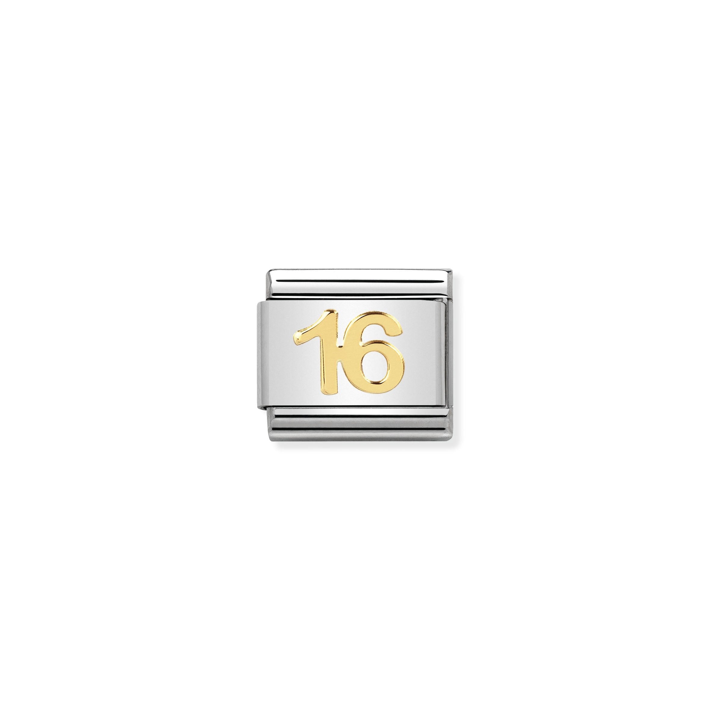 COMPOSABLE CLASSIC LINK 030109/35 NUMBER 16 SYMBOL IN 18K GOLD