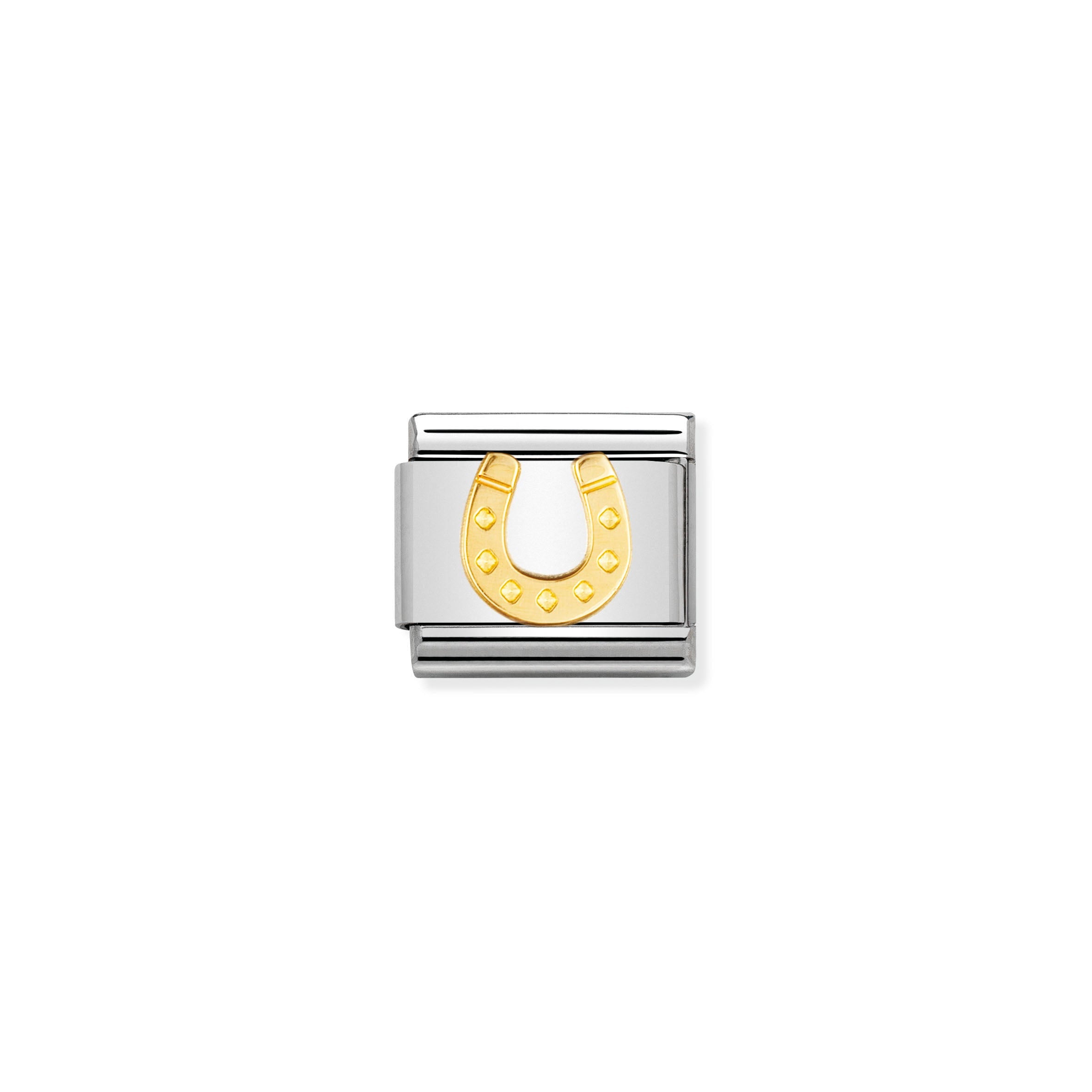 COMPOSABLE CLASSIC LINK 030115/11 DANISH HORSESHOE UP IN 18K GOLD