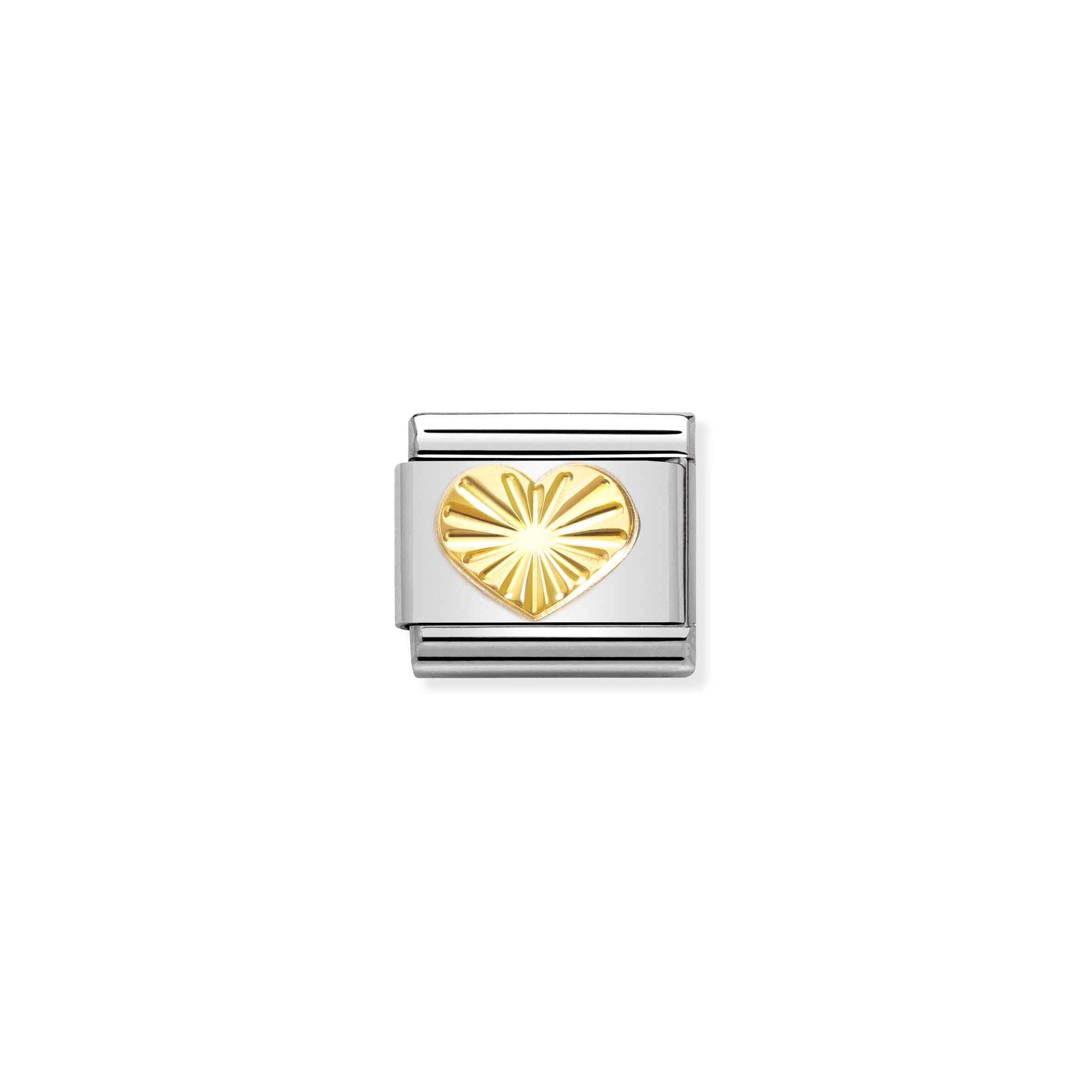 COMPOSABLE CLASSIC LINK 030149/51 HEART IN GOLD