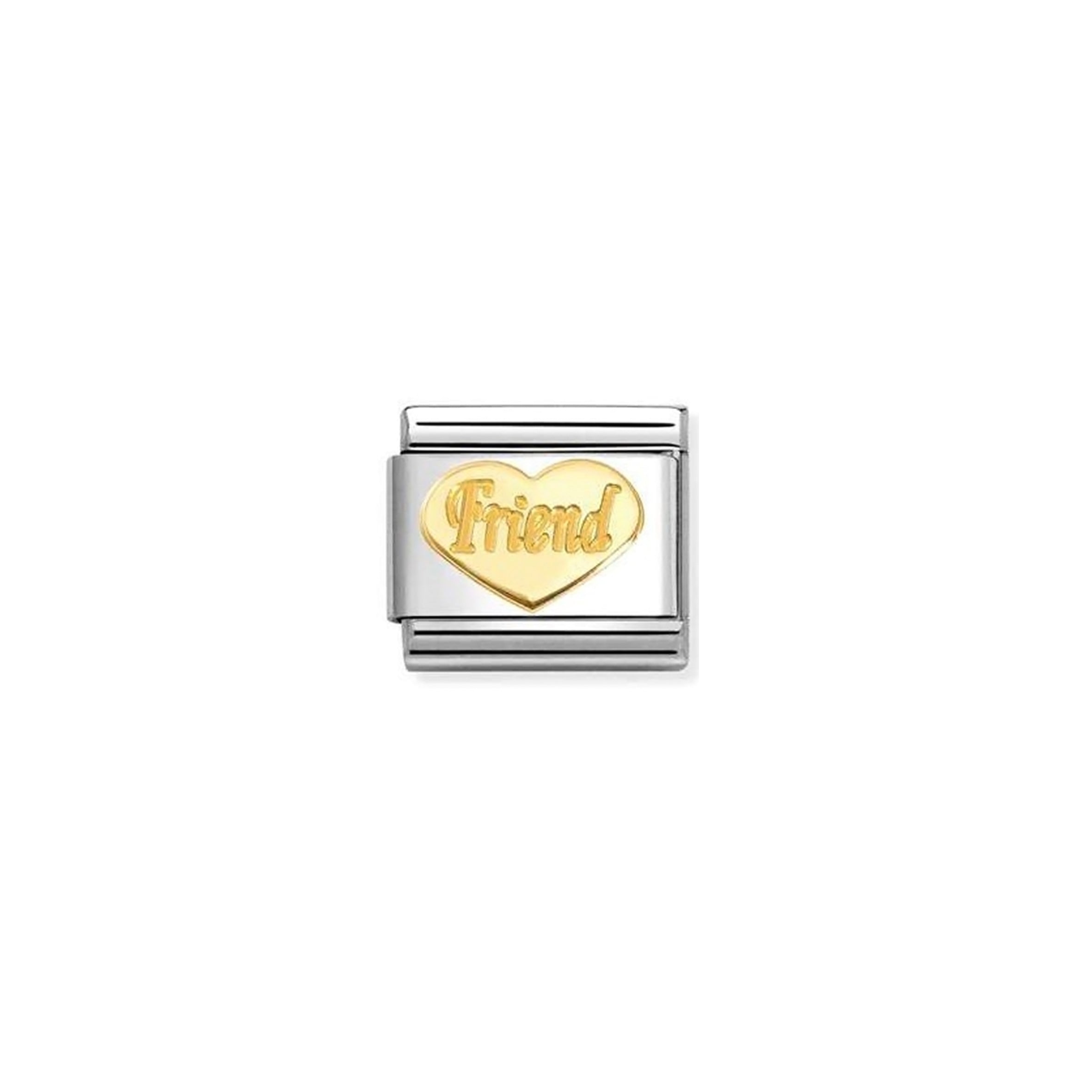 COMPOSABLE CLASSIC LINK 030162/76 FRIEND HEART IN GOLD