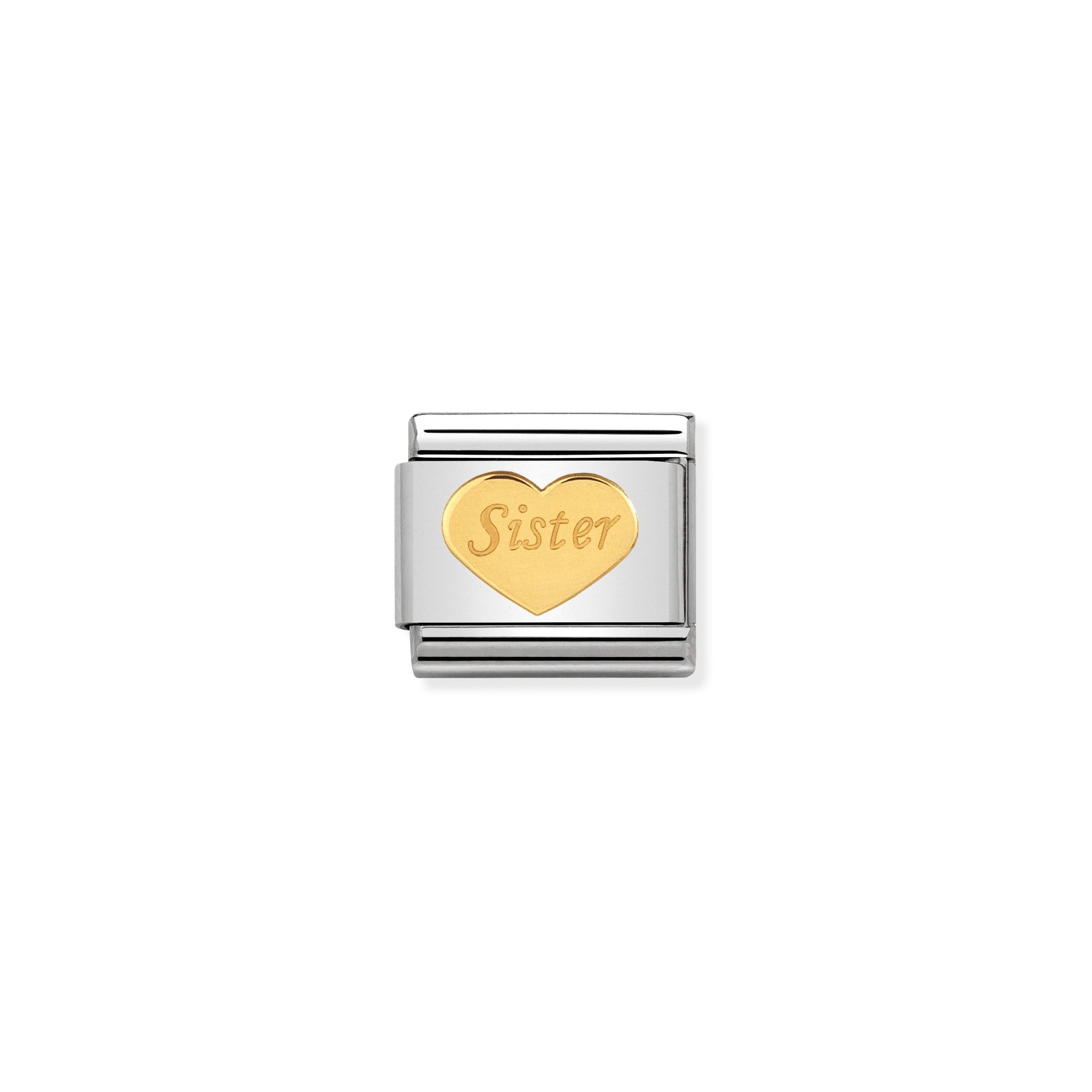 COMPOSABLE CLASSIC LINK 030162/36 SISTER HEART IN 18K GOLD