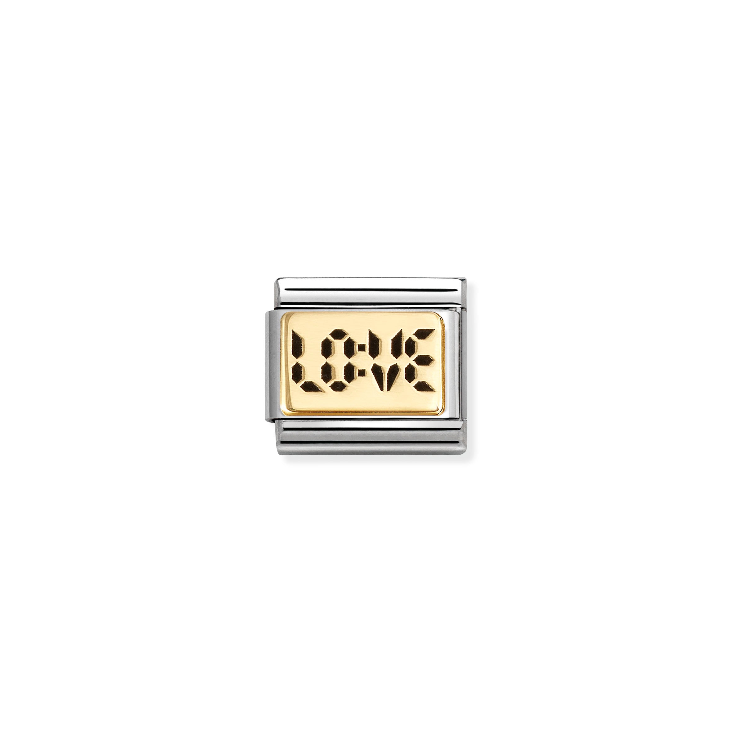 Composable Classic Link 030166/70 Digital LOVE s/steel &18K Gold