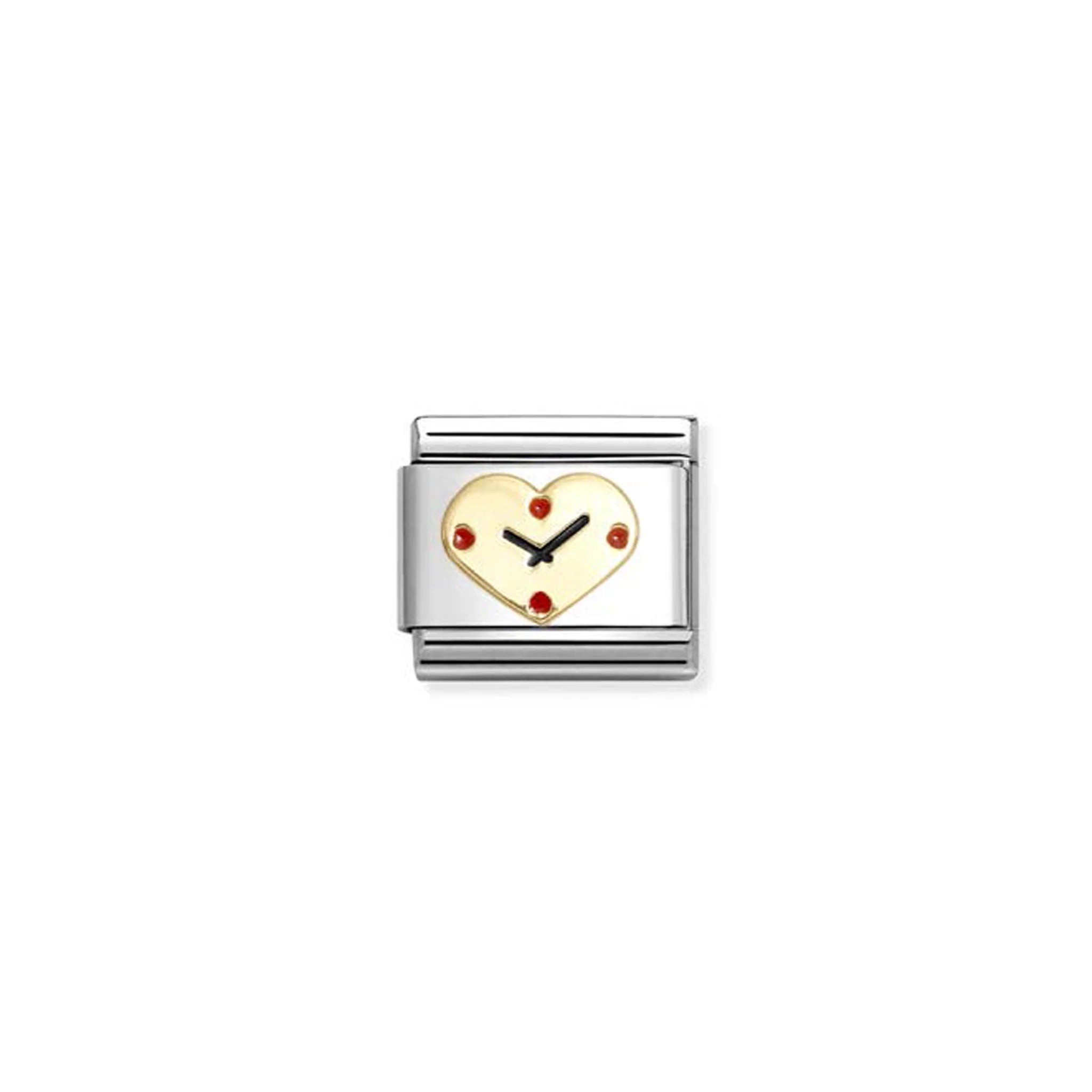 COMPOSABLE CLASSIC LINK 030207/53 CLOCK HEART IN GOLD