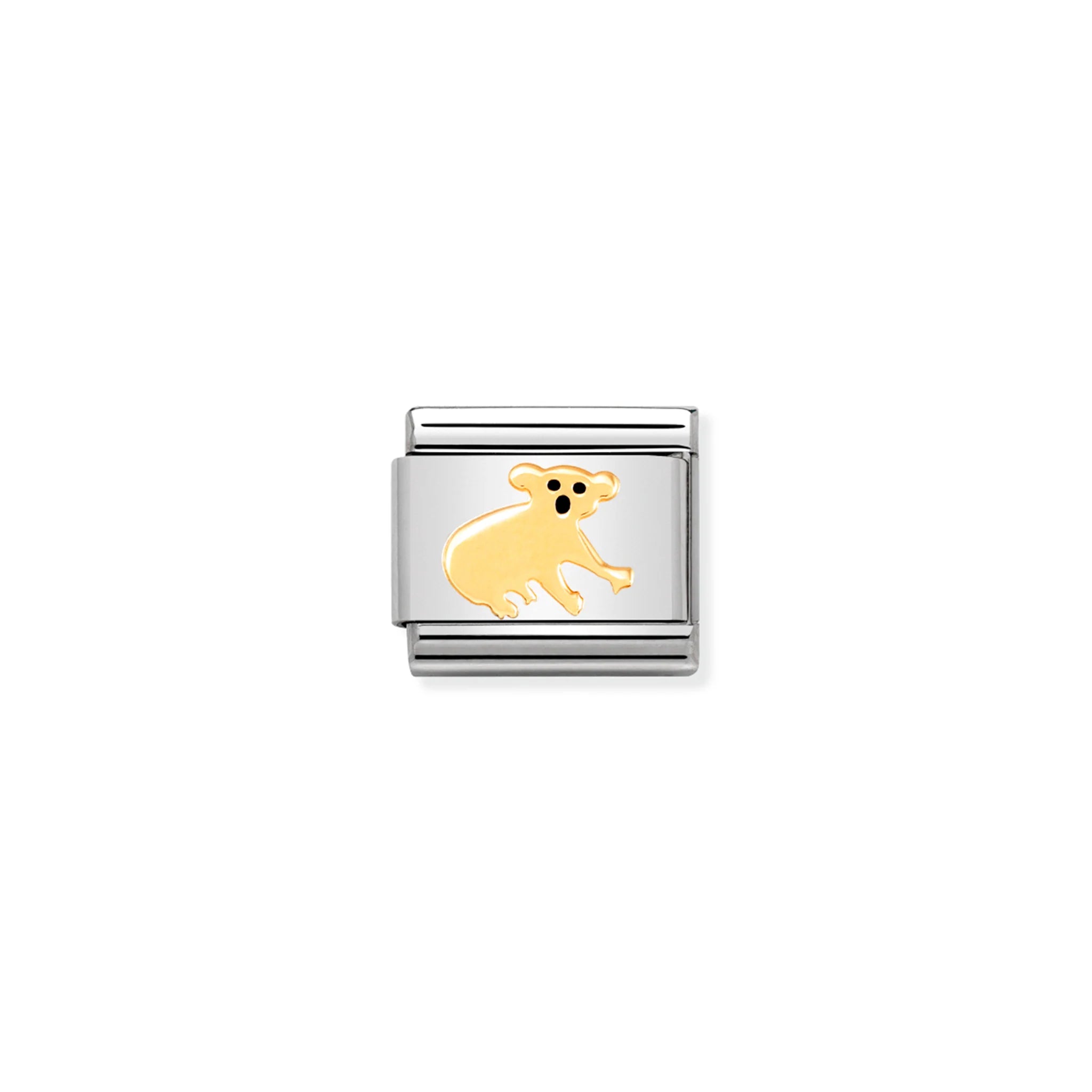 COMPOSABLE CLASSIC LINK 030248/17 KOALA IN 18K GOLD AND ENAMEL