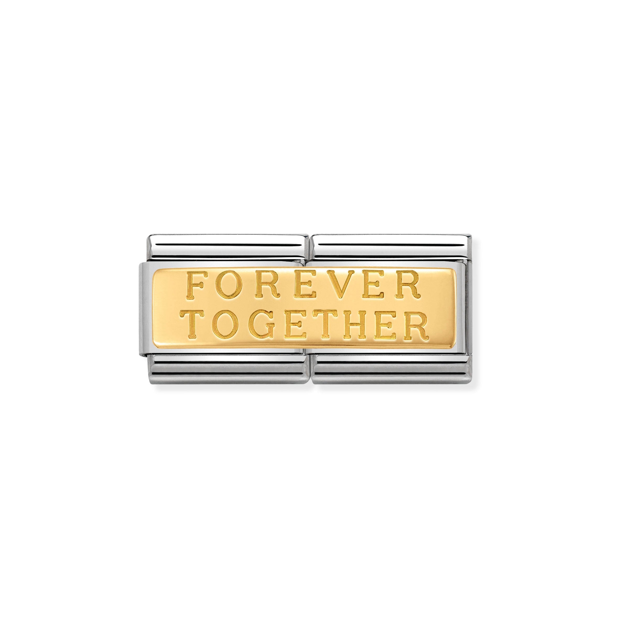 COMPOSABLE CLASSIC DOUBLE LINK 030710/02 FOREVER TOGETHER IN 18K GOLD