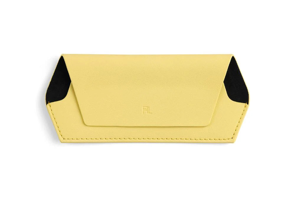 Fox and Leo Glasses Case- Yellow