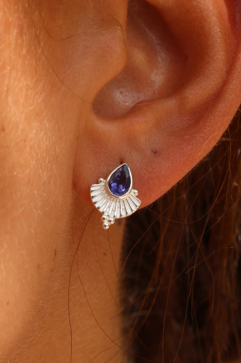 Toni May Venus Iolite Silver Earrings