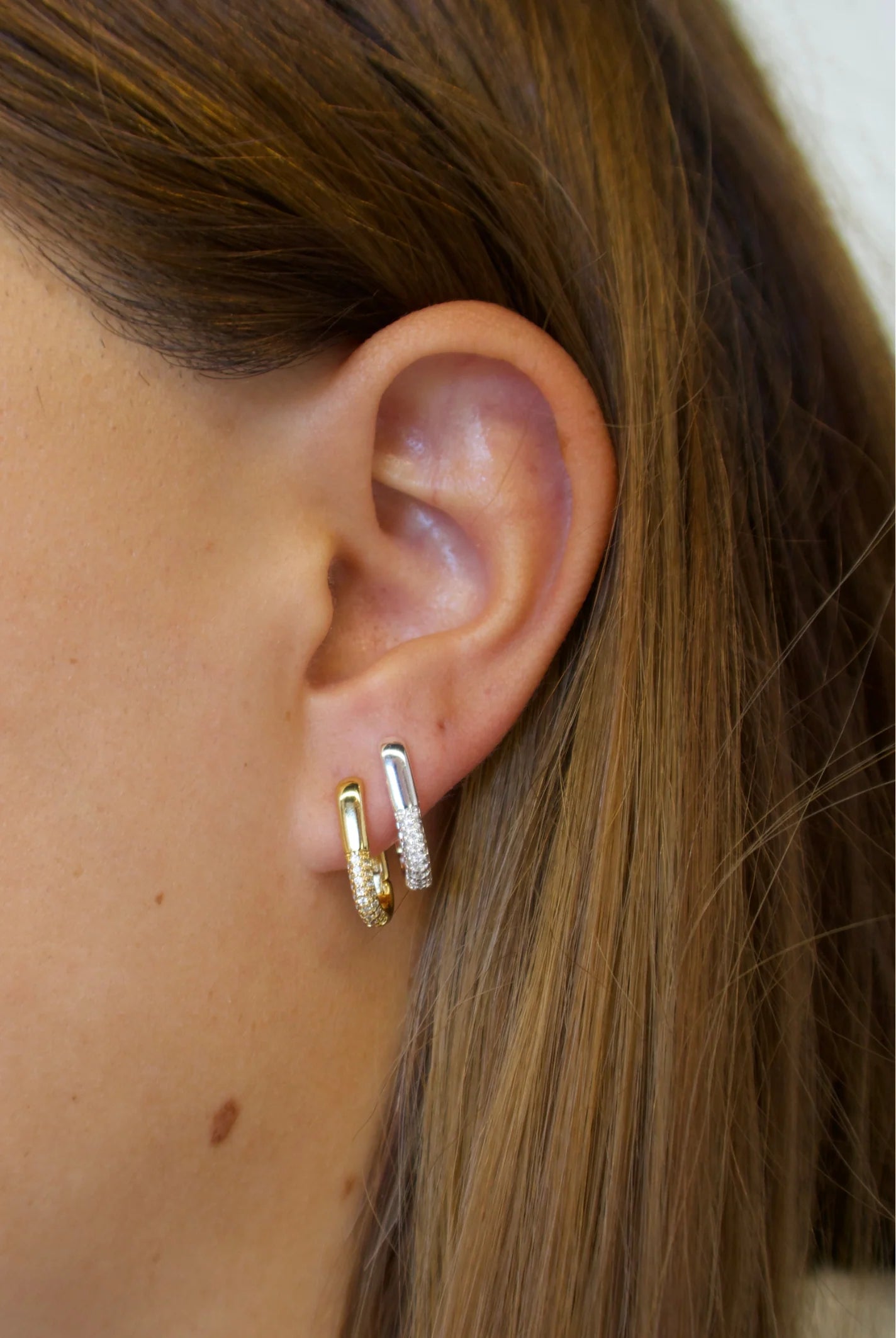 Zafino Amy Hoop- Silver