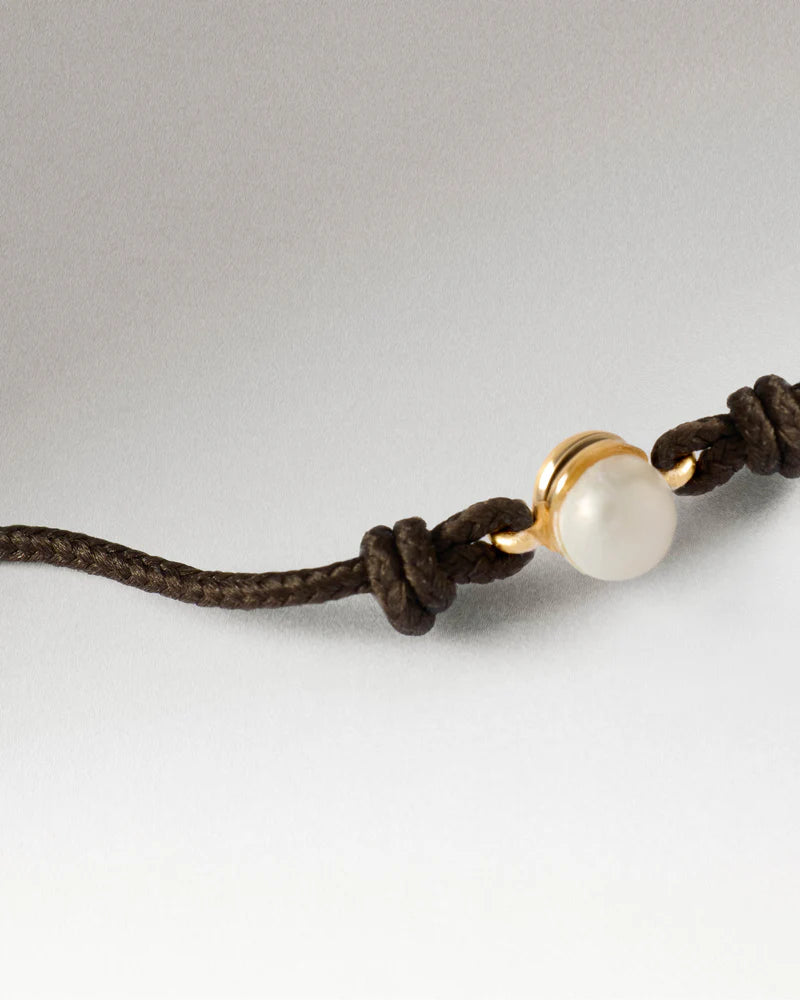 PDPAOLA Pearl Orion Cord Bracelet