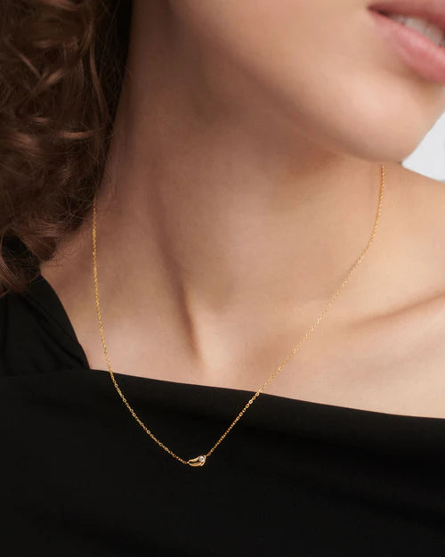 PdPaola Delta Necklace- Gold