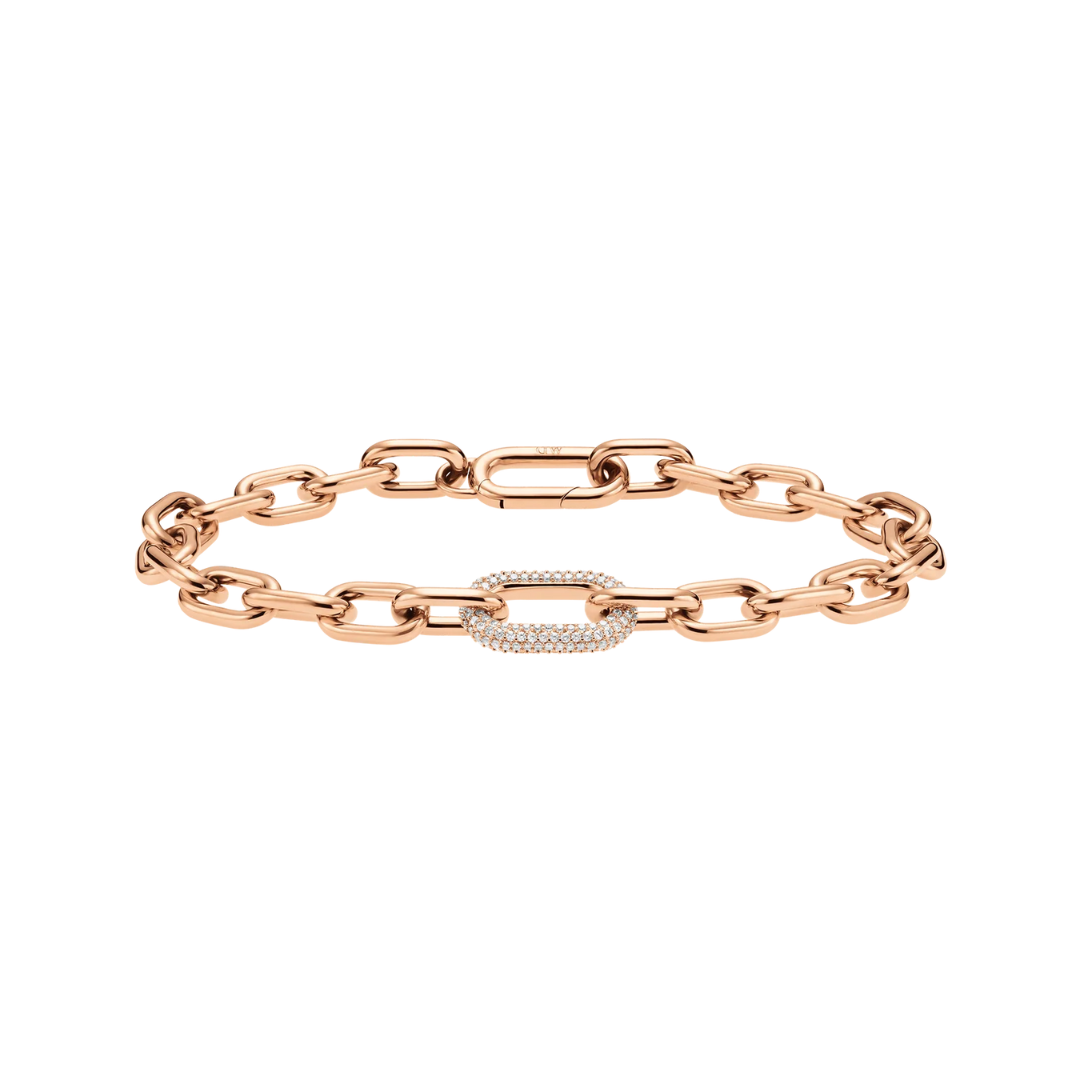 Daniel Wellington Crystal Link Bracelet Rose Gold