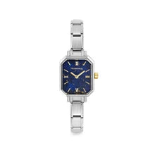 Nomination Paris Rectangular Steel Watch & Blue Marbled Dial