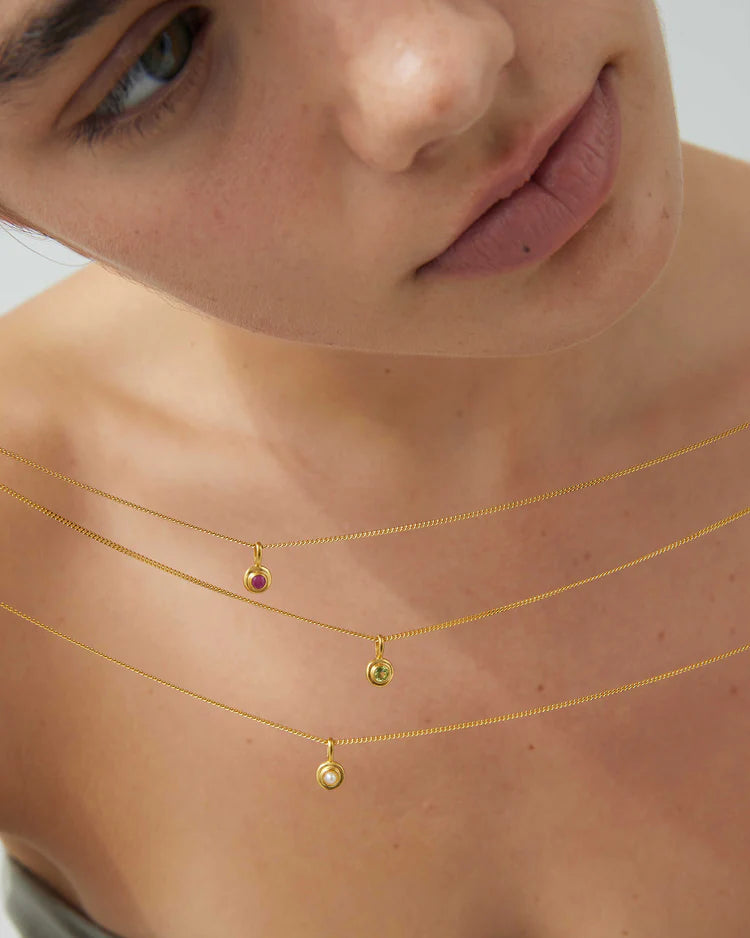 Kirstin Ash Ruby Birthstone - 18k Gold Vermeil