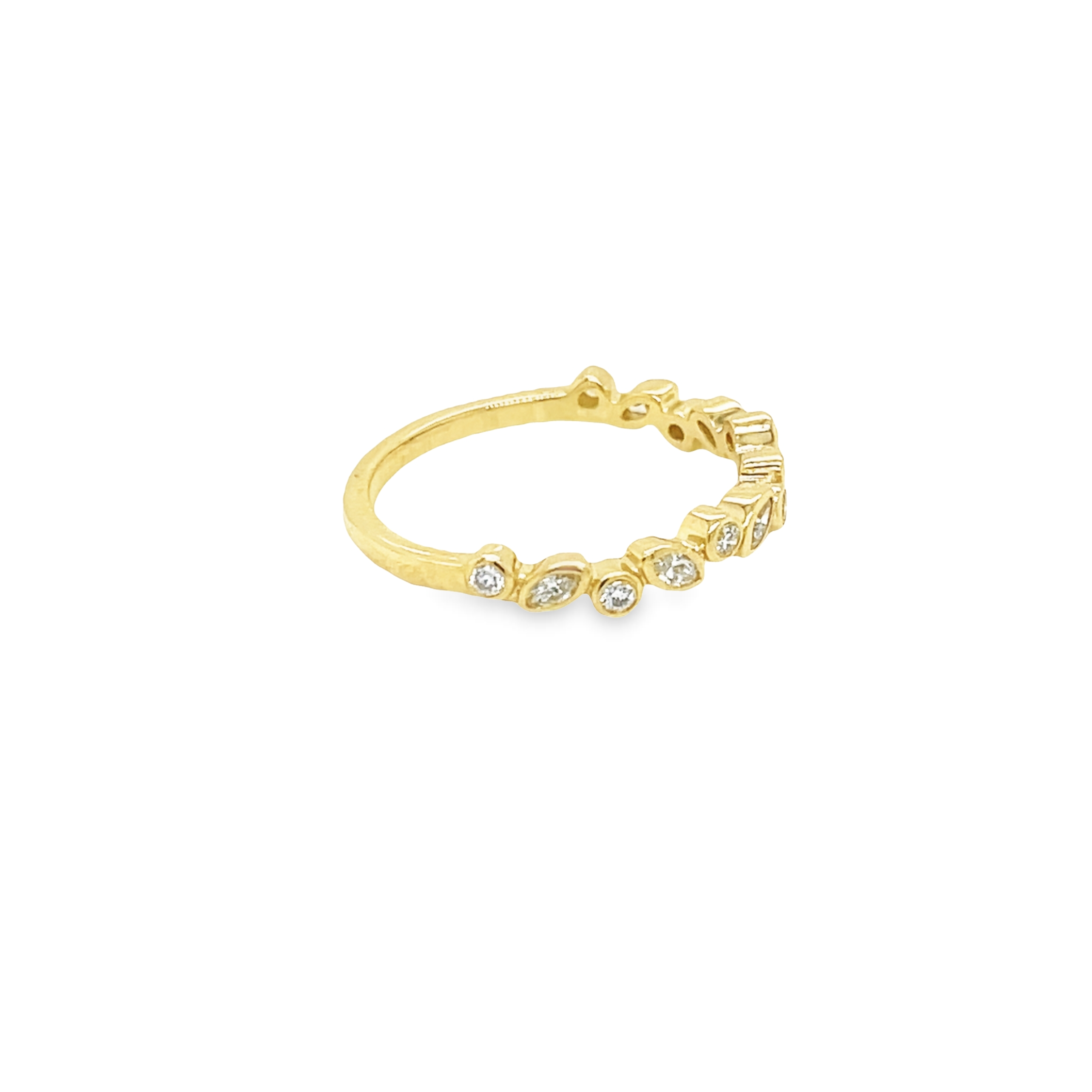9ct Yellow Gold Fancy Cut Diamond Ring