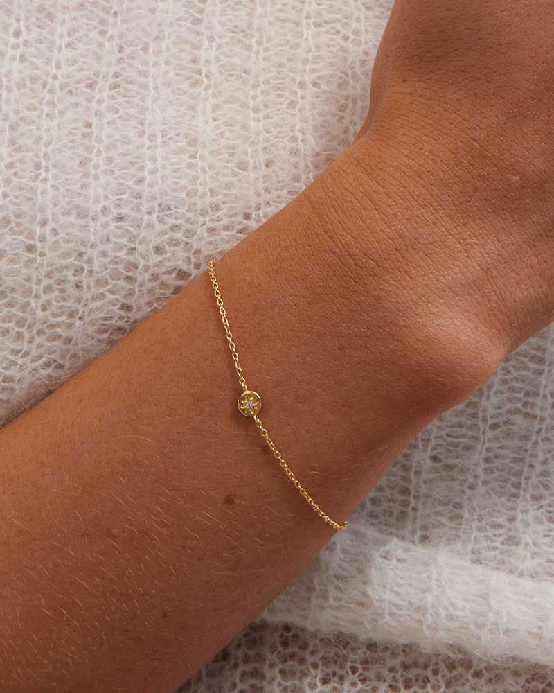 Kirstin Ash Guiding Star Bracelet- 18k gold plated