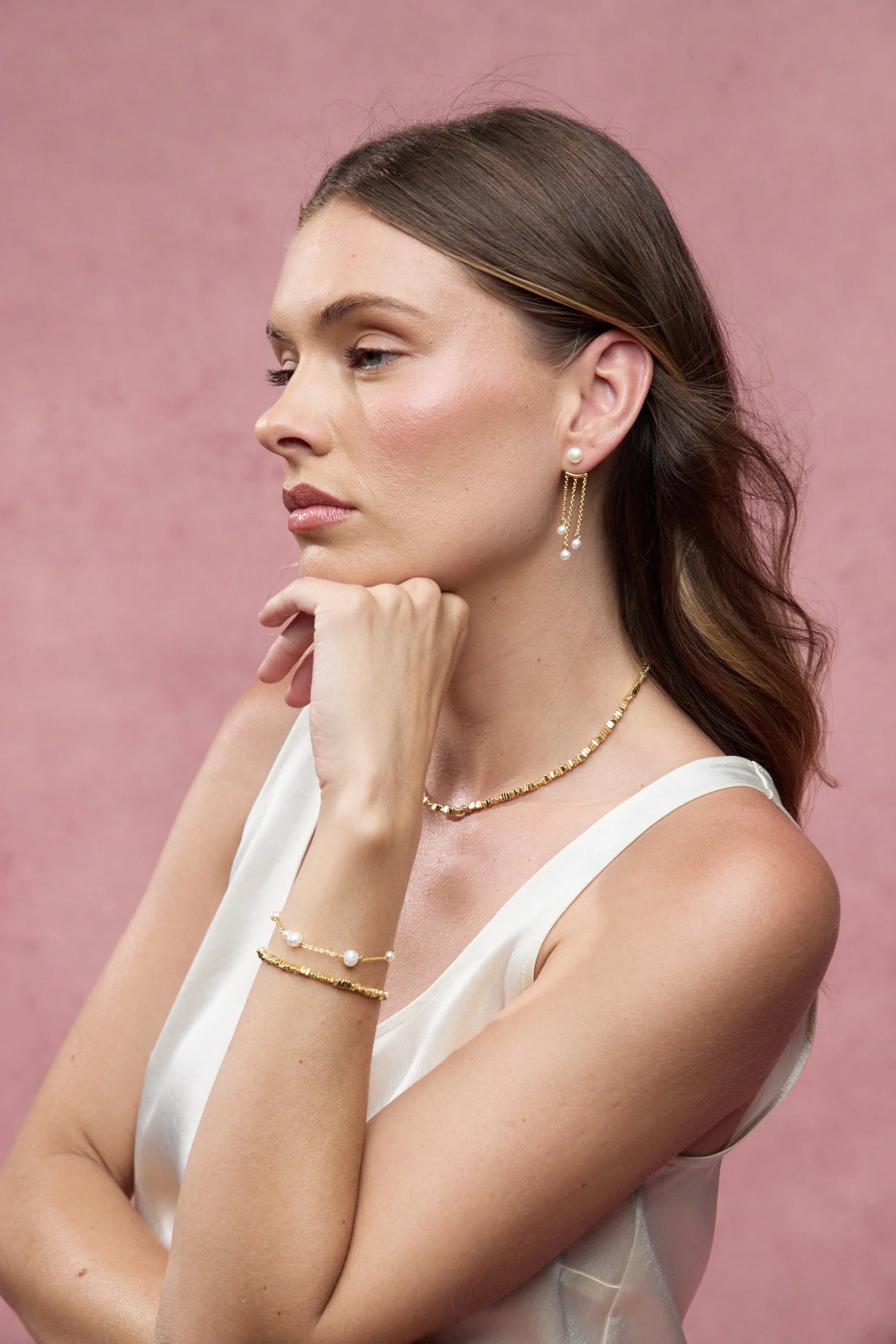 Zafino Luna Pearl Bracelet Gold
