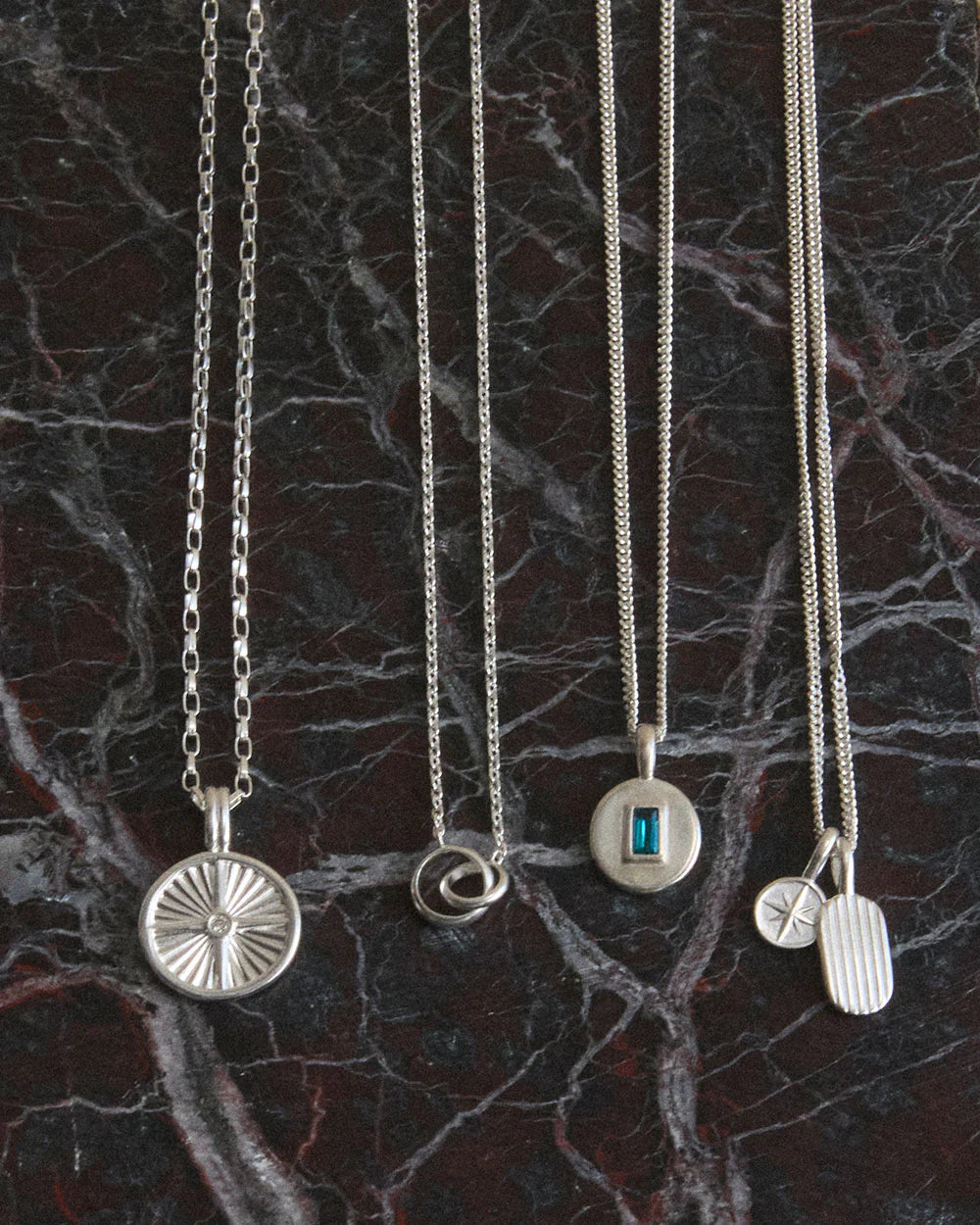 Kirstin Ash Centra Necklace- Sterling Silver