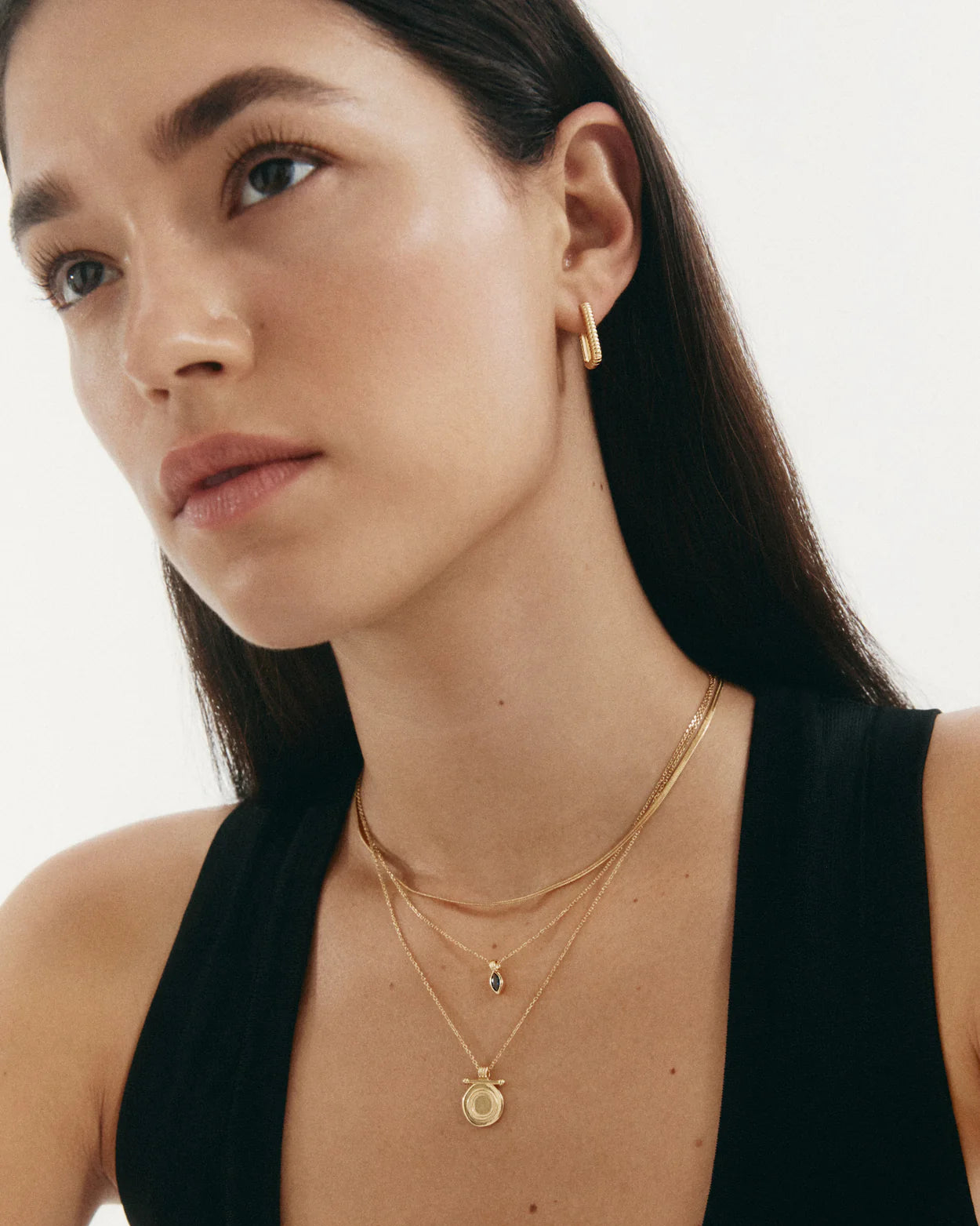 Kirstin Ash Elemental Hoops (18k Gold Plated)
