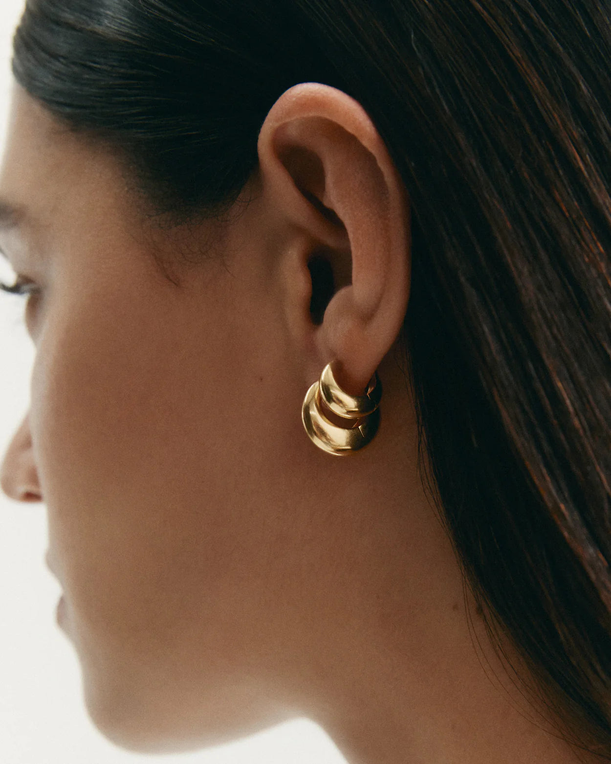 Kirstin Ash Indigo Hoops (18k Gold Plated)