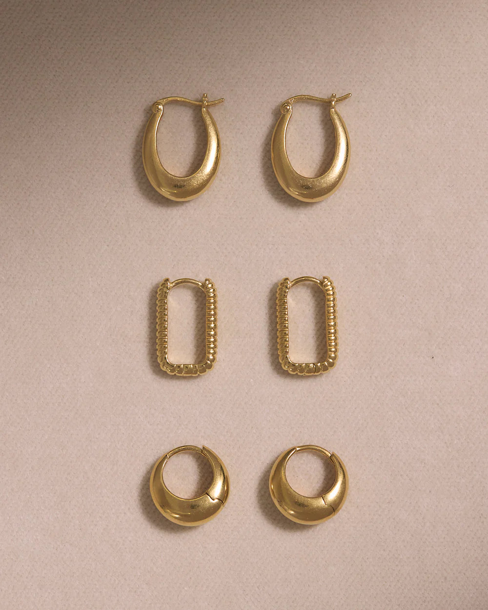 Kirstin Ash Indigo Hoops (18k Gold Plated)