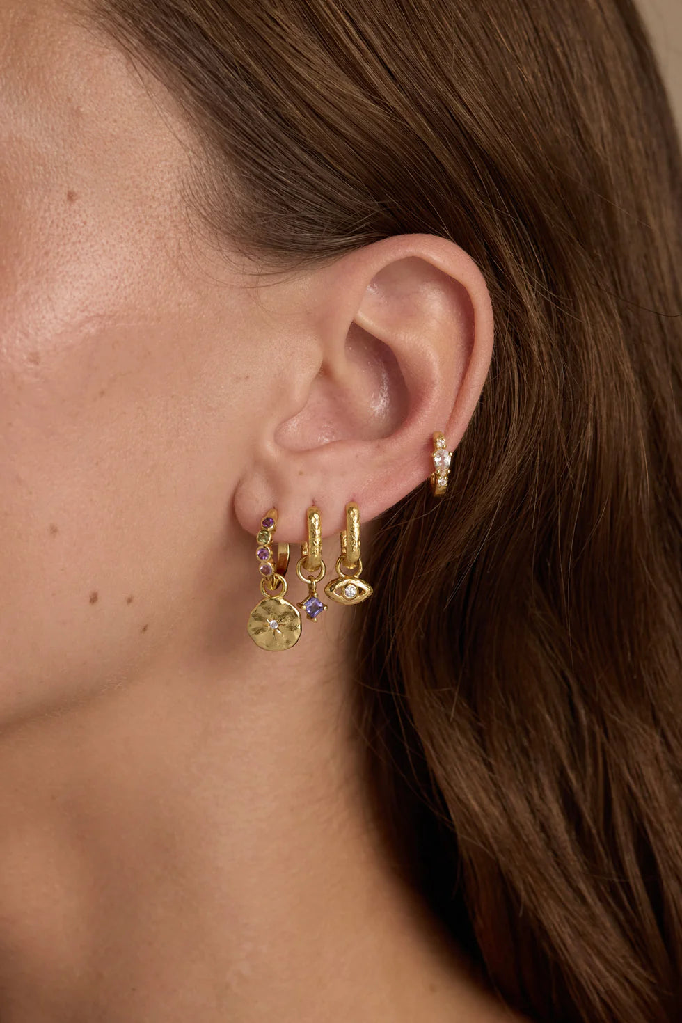 Toni May Iris Gold Charm Double Set