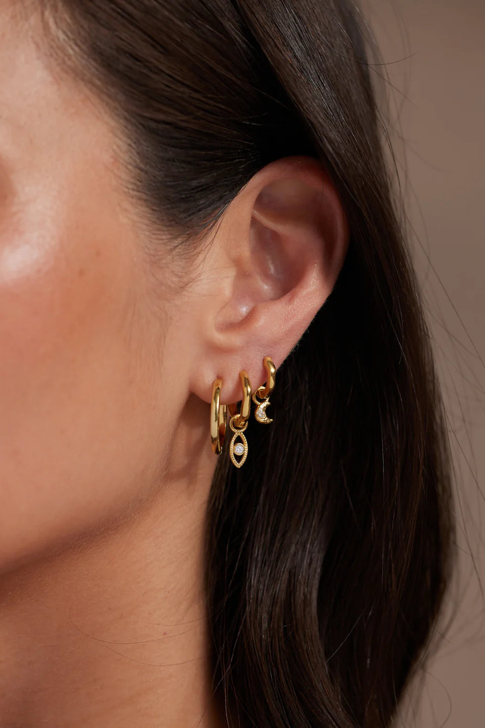 Toni May Moon Gold Charm