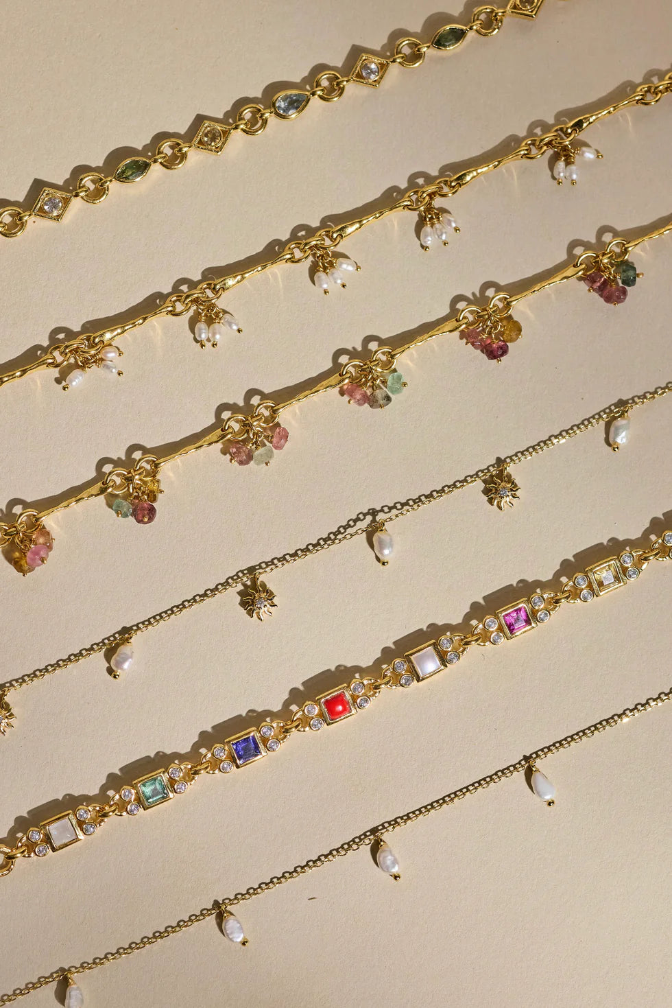 Toni May Trinket Pearl Gold Bracelet