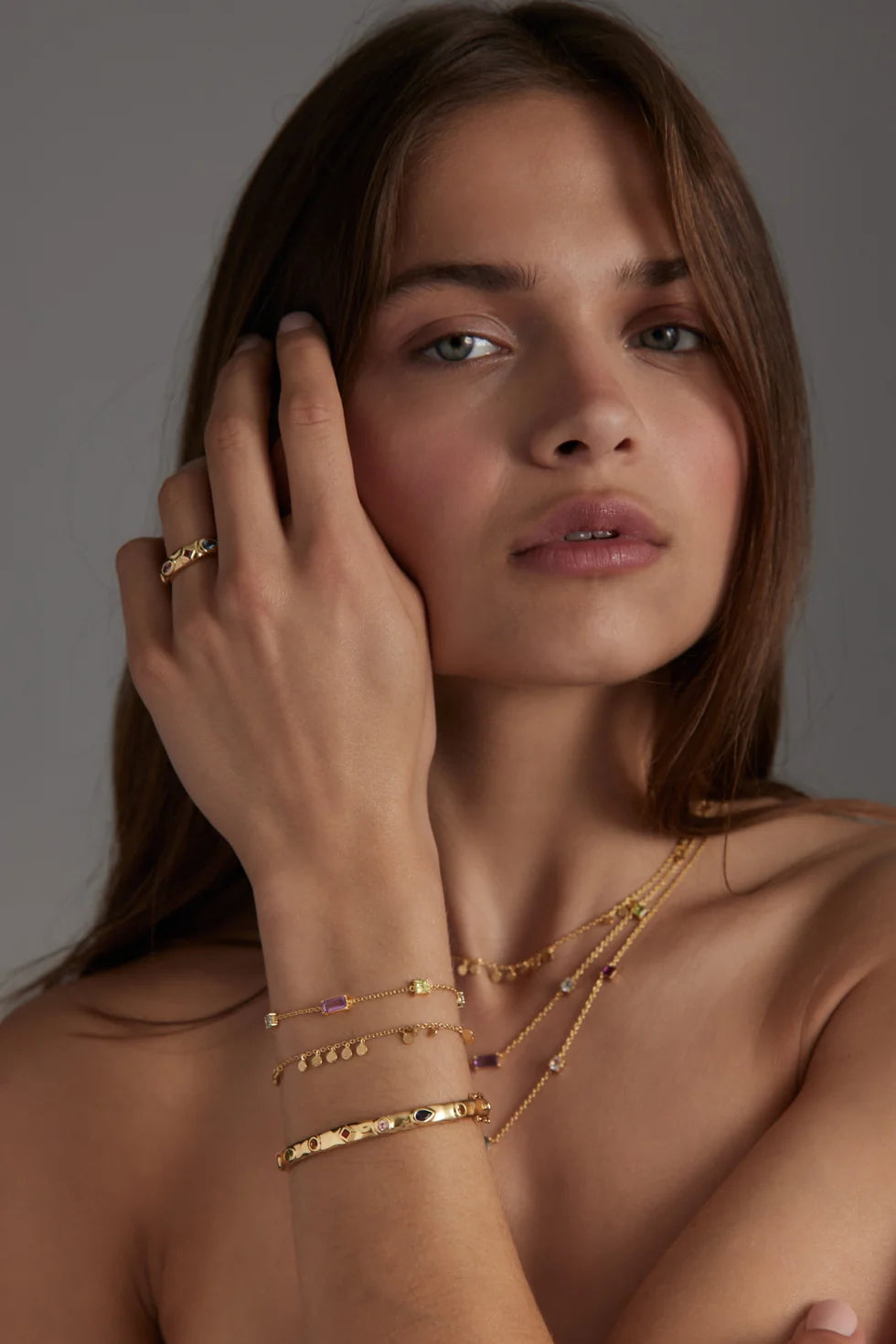 Toni May Ziggy Gold Bangle