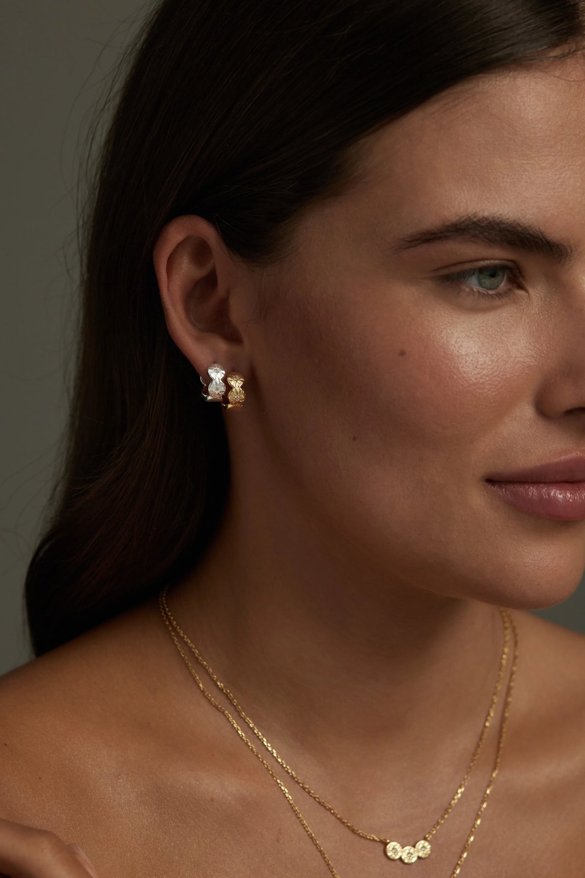 Toni May Étoile Silver Hoops