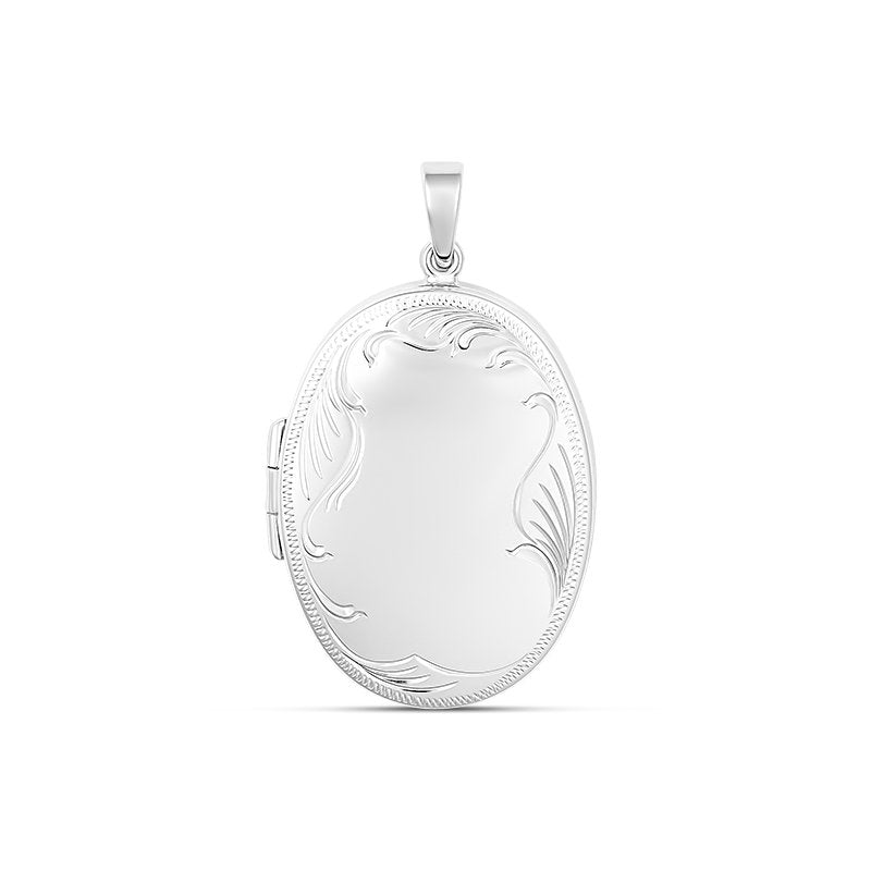 Sterling Silver Peggy Large Oval Locket