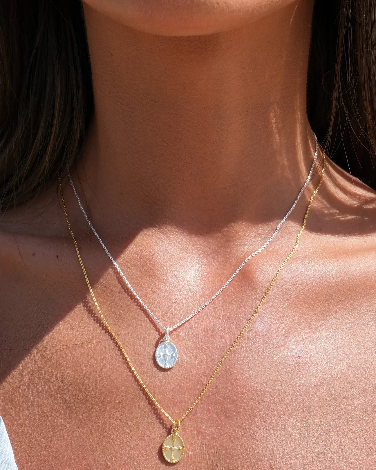 Sue Sensi My Journey Compass Necklace