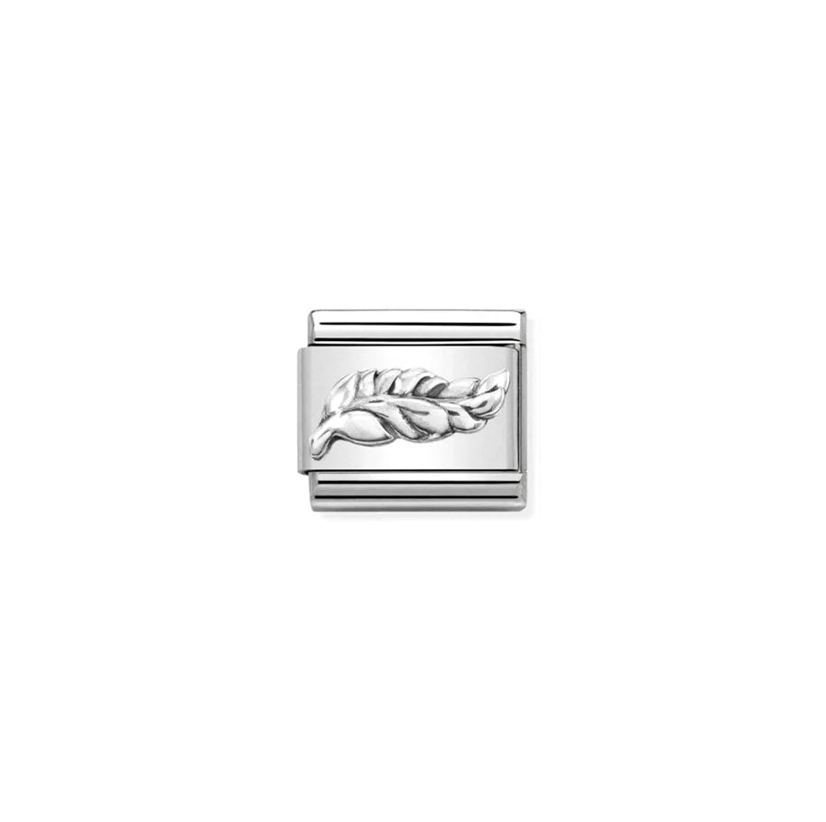 COMPOSABLE CLASSIC LINK 330101/47 FEATHER IN SILVER
