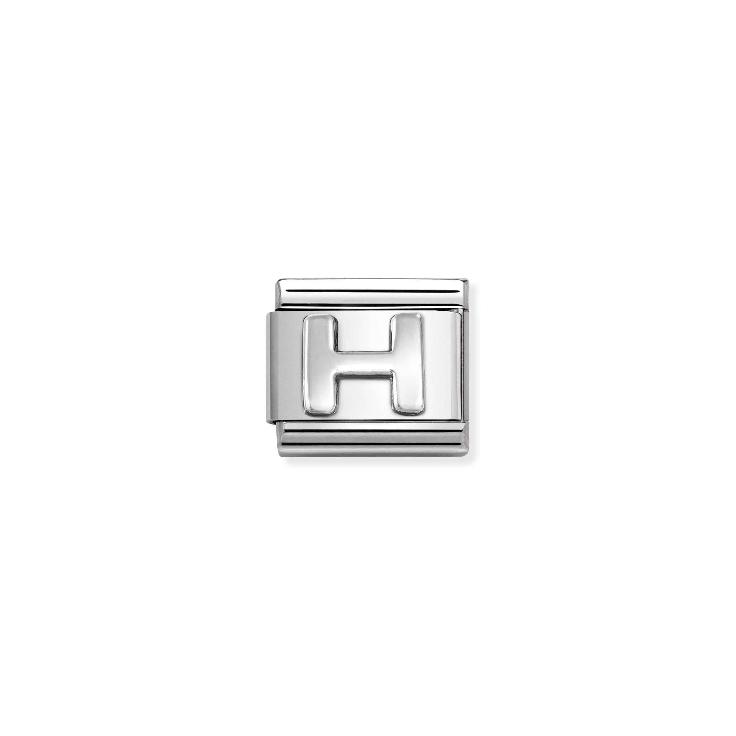 Composable Classic Link Initial H in Sterling Silver 330113/08
