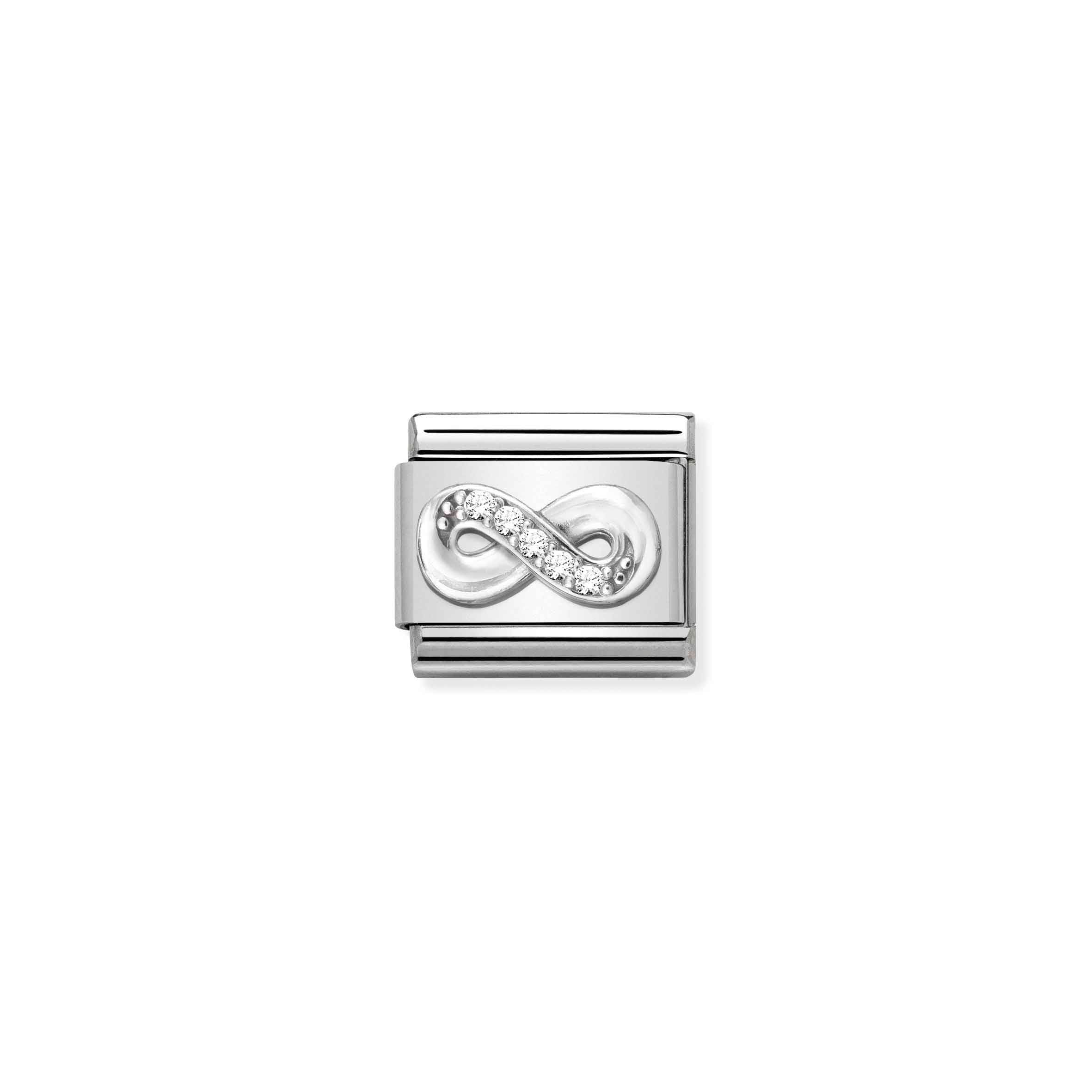 COMPOSABLE CLASSIC LINK 330304/41 INFINITY IN SILVER WITH CZ