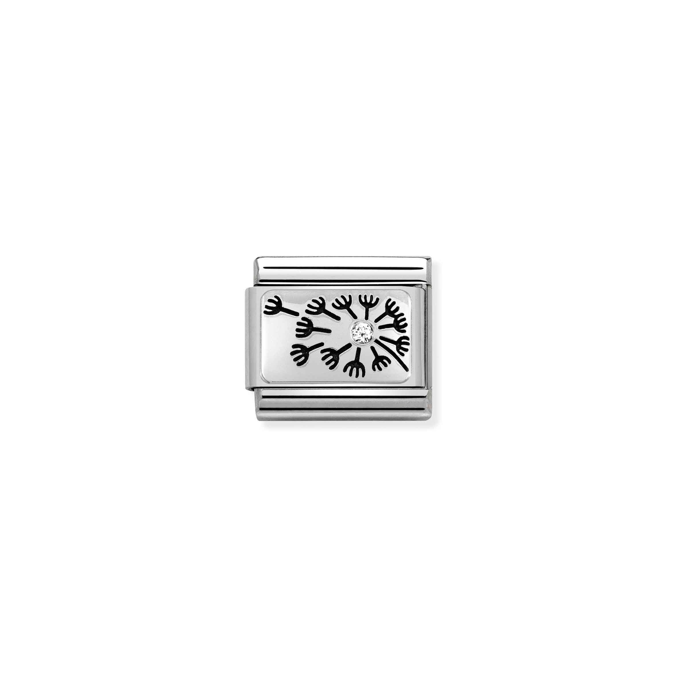 COMPOSABLE CLASSIC LINK 330314/07 DANDELION CZ IN SILVER