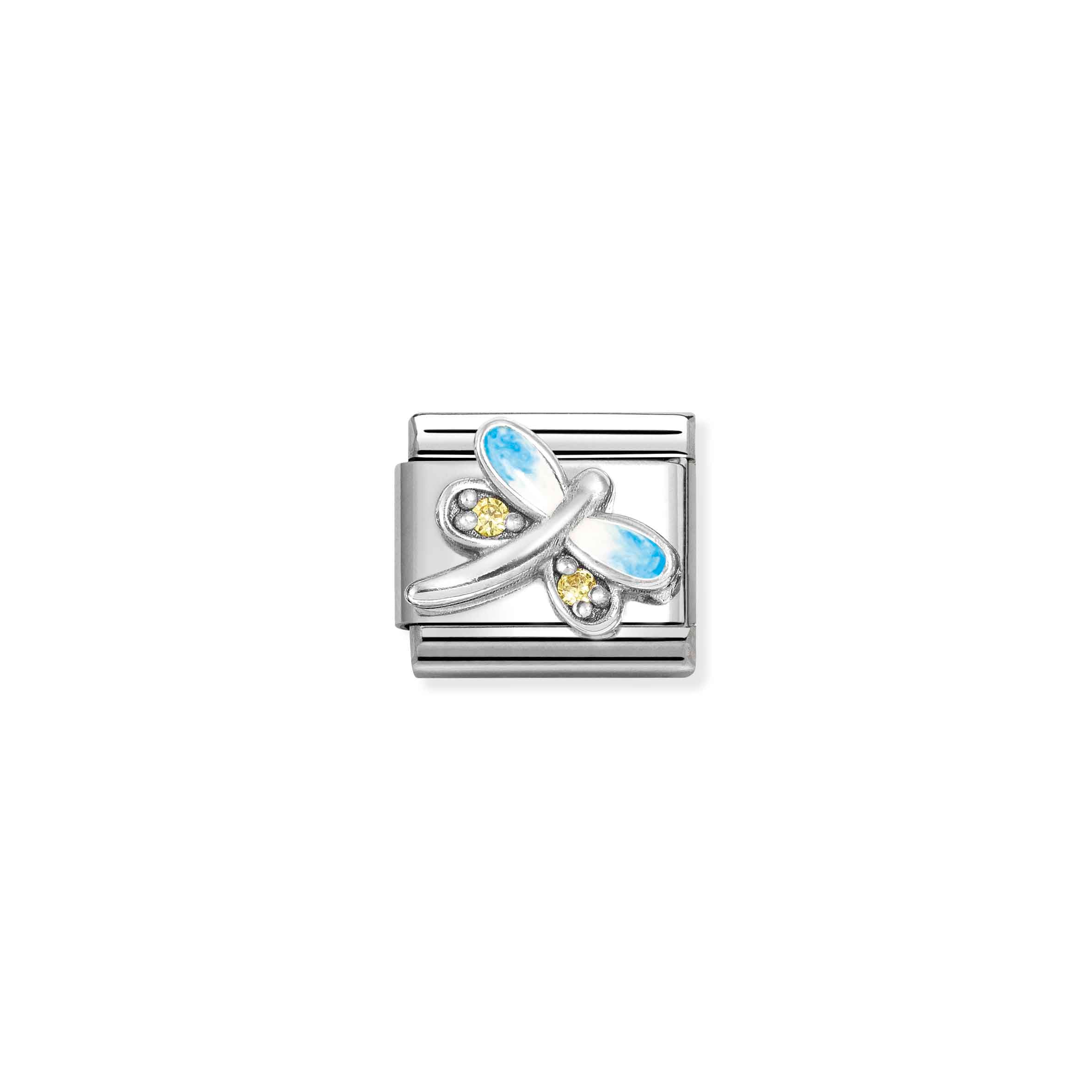 Composable Classic Link Dragonfly in Sterling Silver and Enamel 330321/10