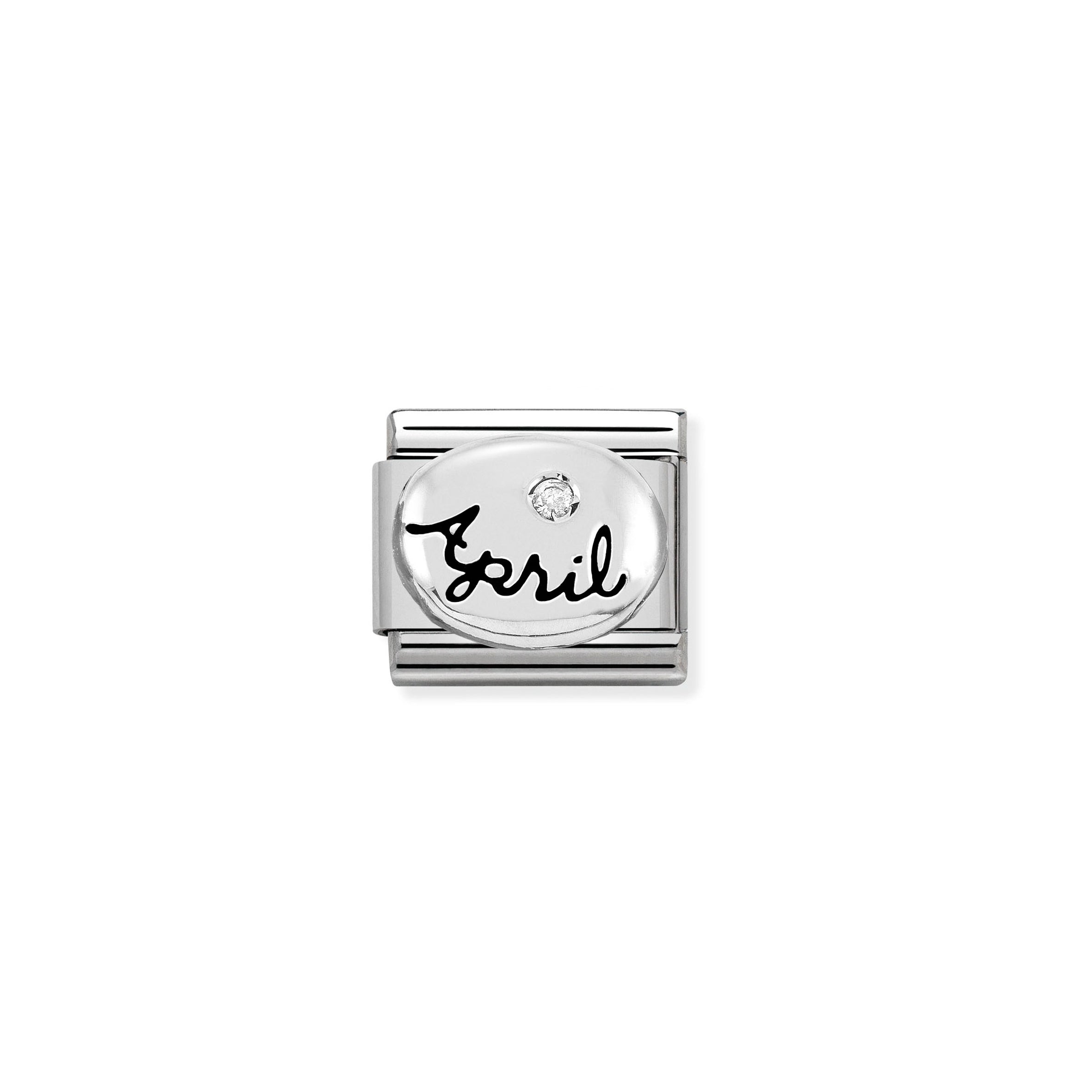 COMPOSABLE CLASSIC LINK 330505/04 APRIL DIAMOND IN 925 SILVER
