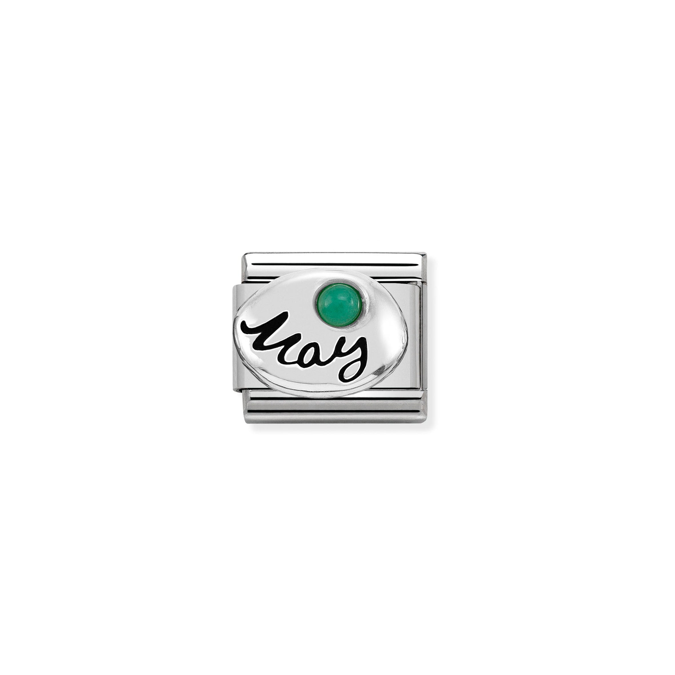 COMPOSABLE CLASSIC LINK 330505/05 MAY EMERALD IN 925 SILVER