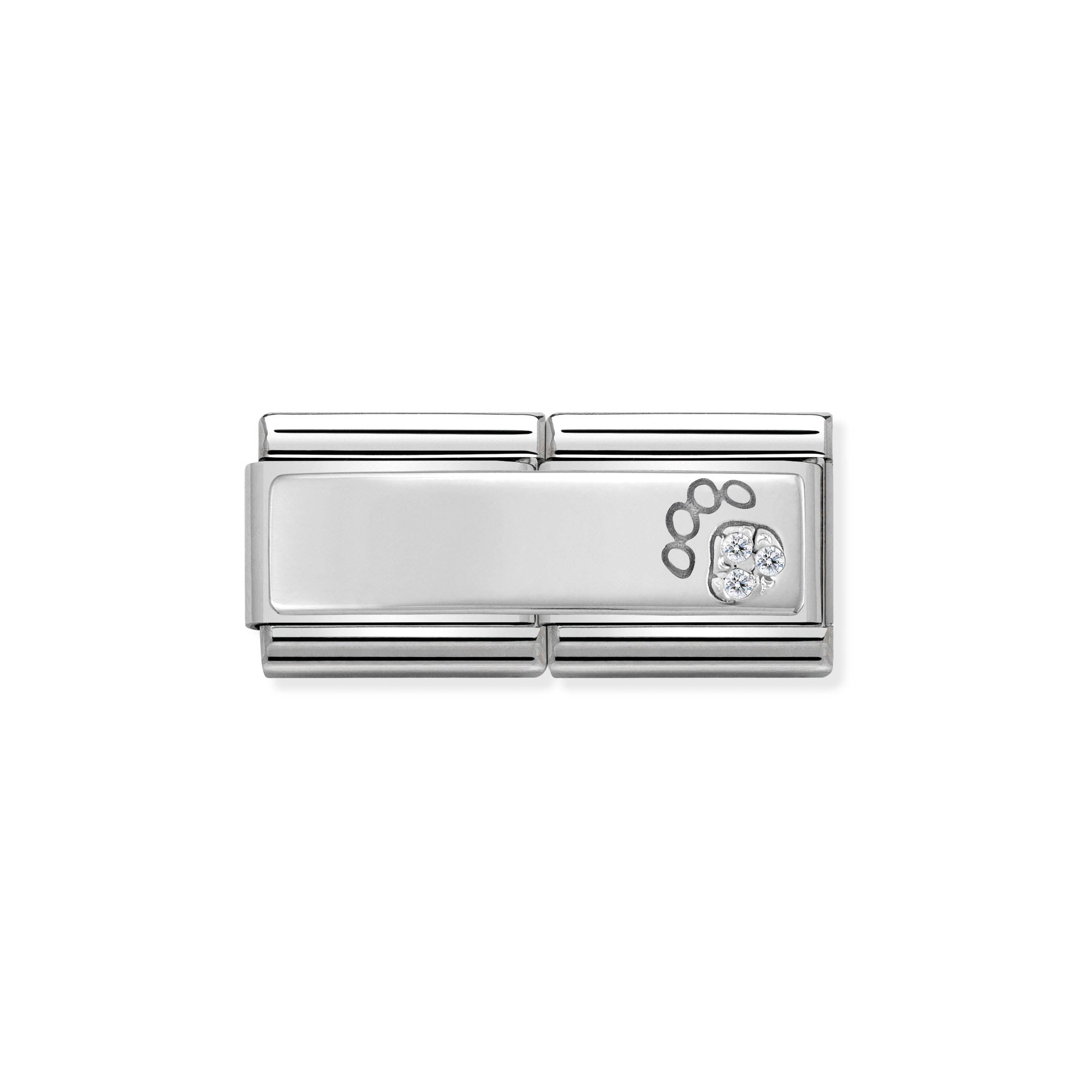 Composable Classic Double Link Paw Print CZ 330731/13