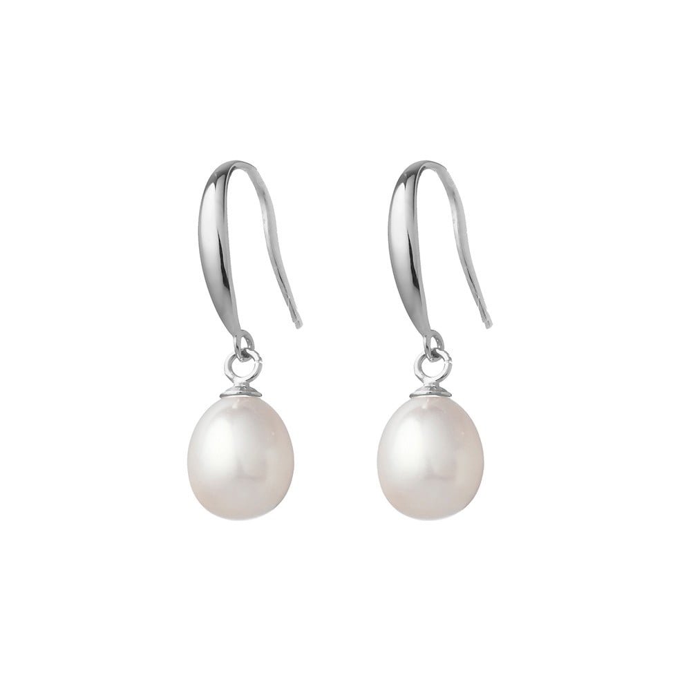 Sterling Silver Freshwater Pearl Drop Earrings