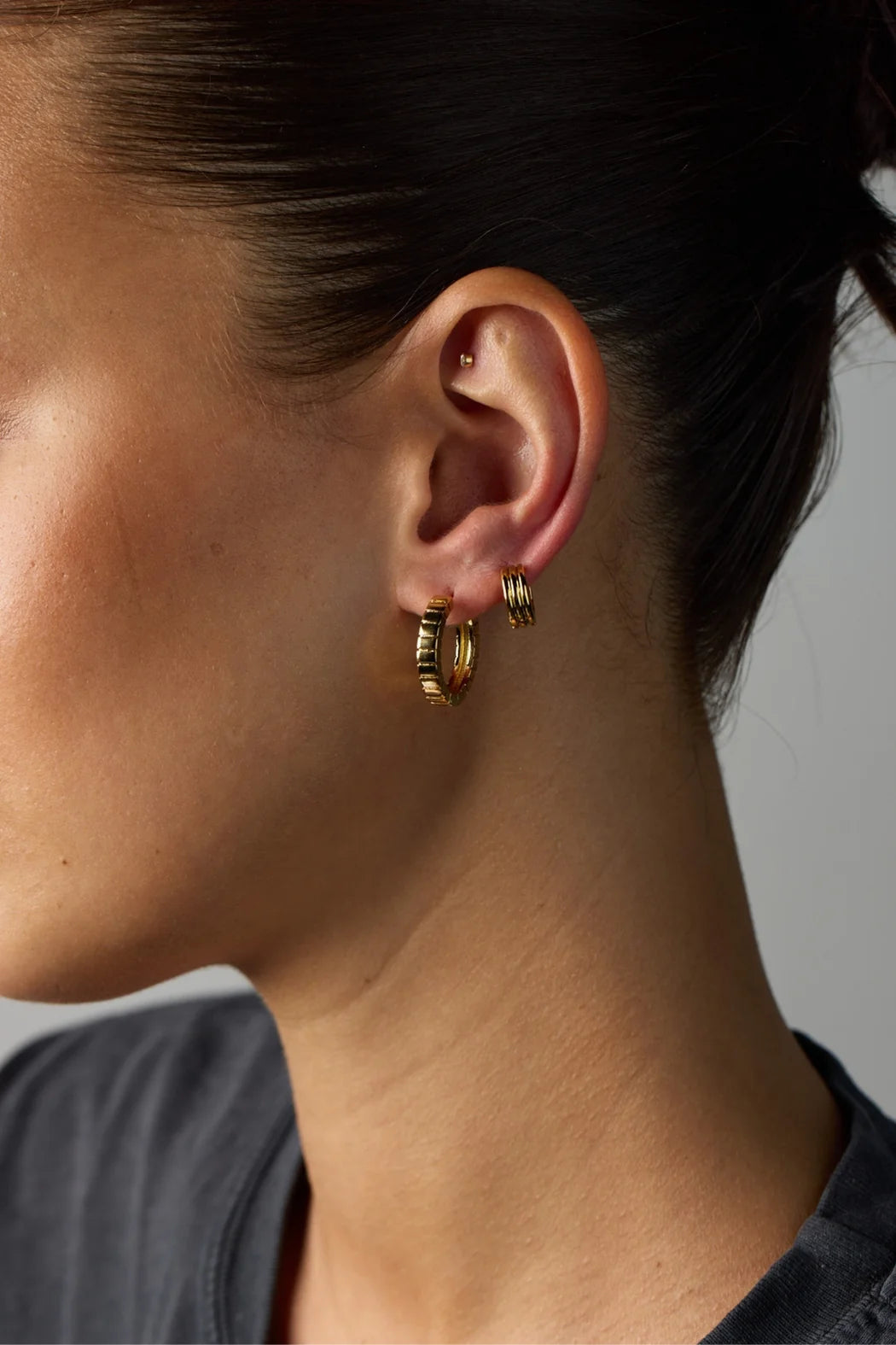 Zafino Willow Hoop-Gold