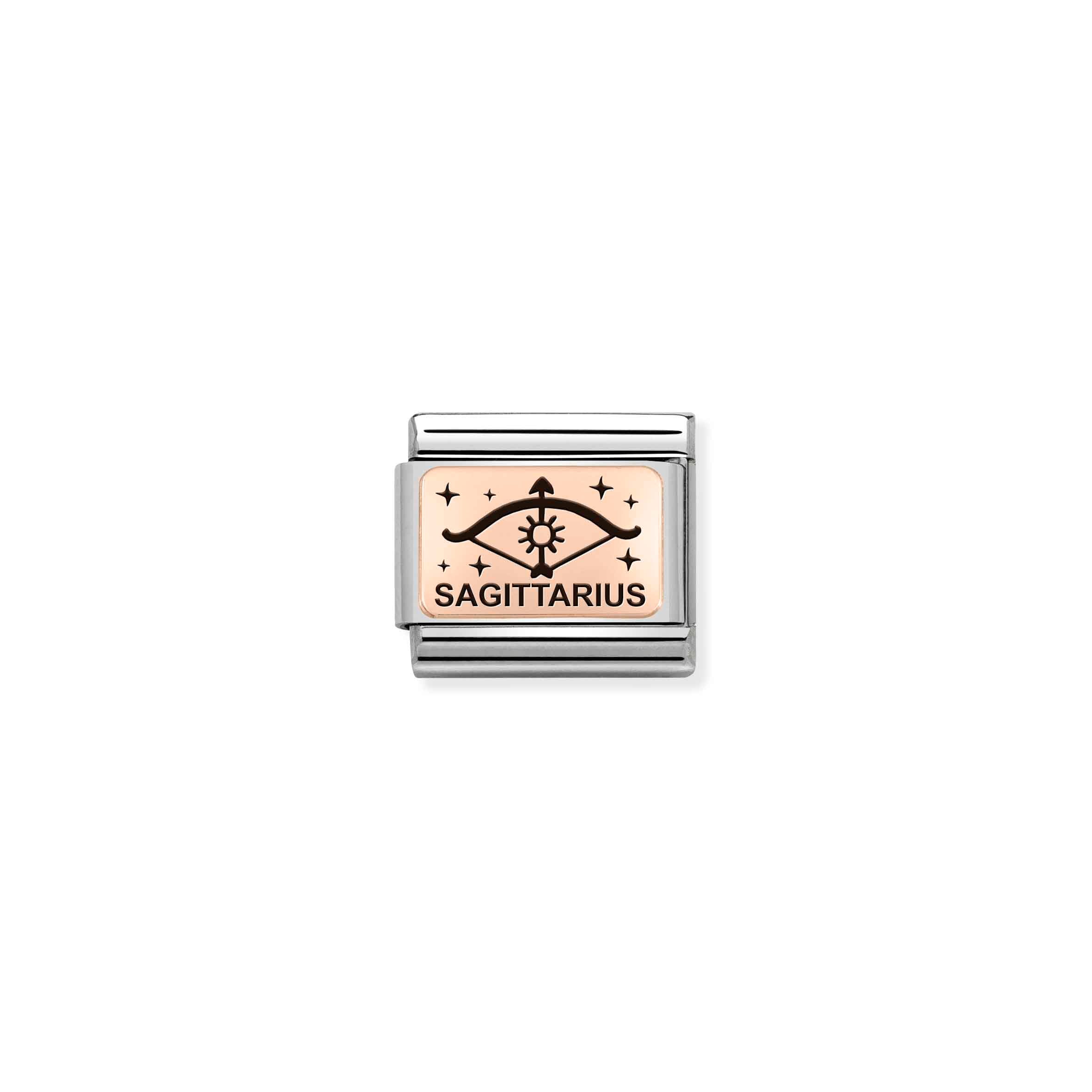 COMPOSABLE CLASSIC LINK 430112/09 SAGITTARIUS IN 9K ROSE GOLD