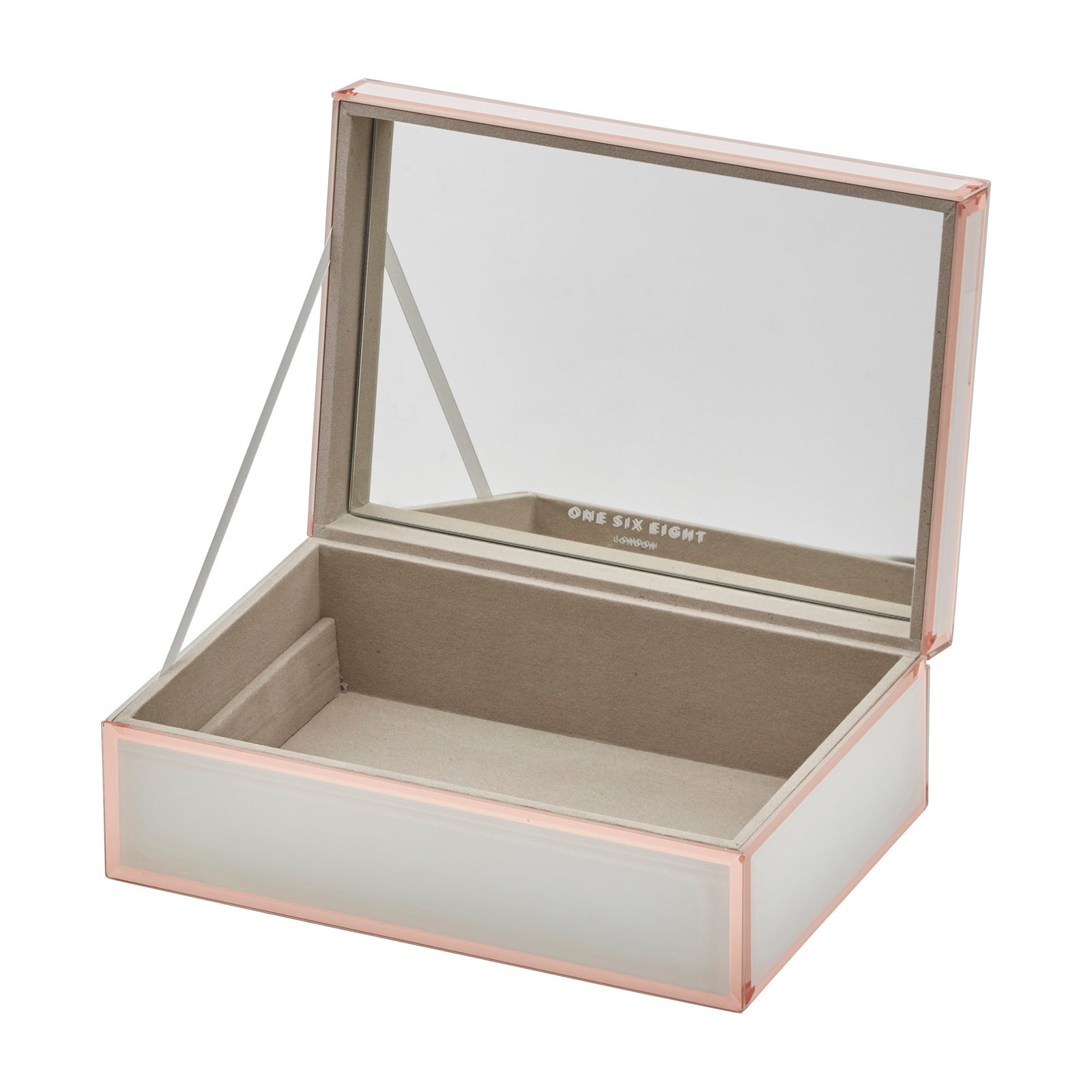 Sara White/ Rose Gold Large Jewellery Box