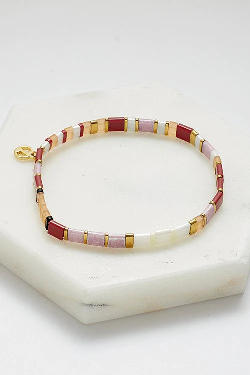 Zafino Tile Bracelet- Rouge