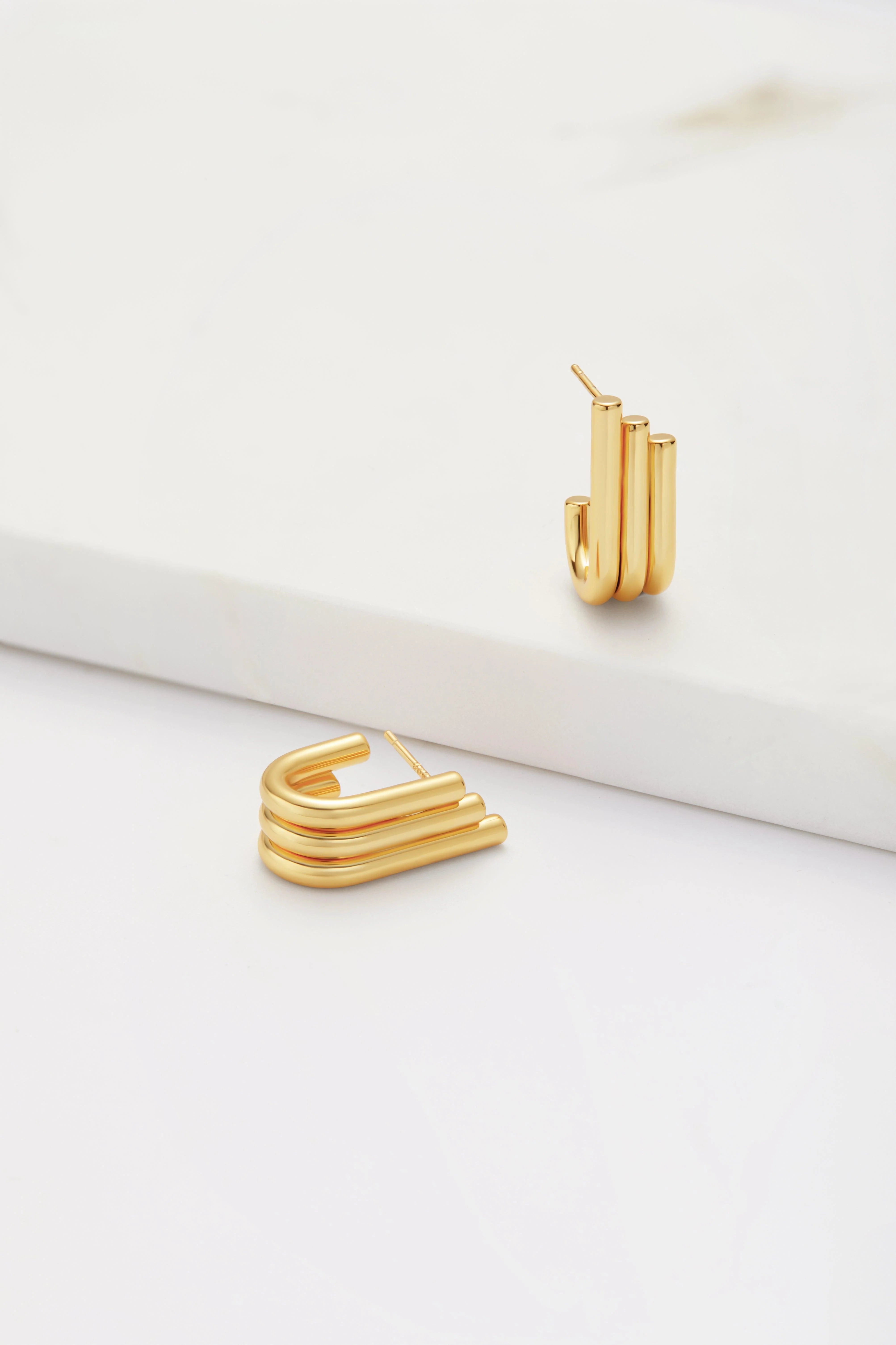 Zafino Elly Hoops- Gold