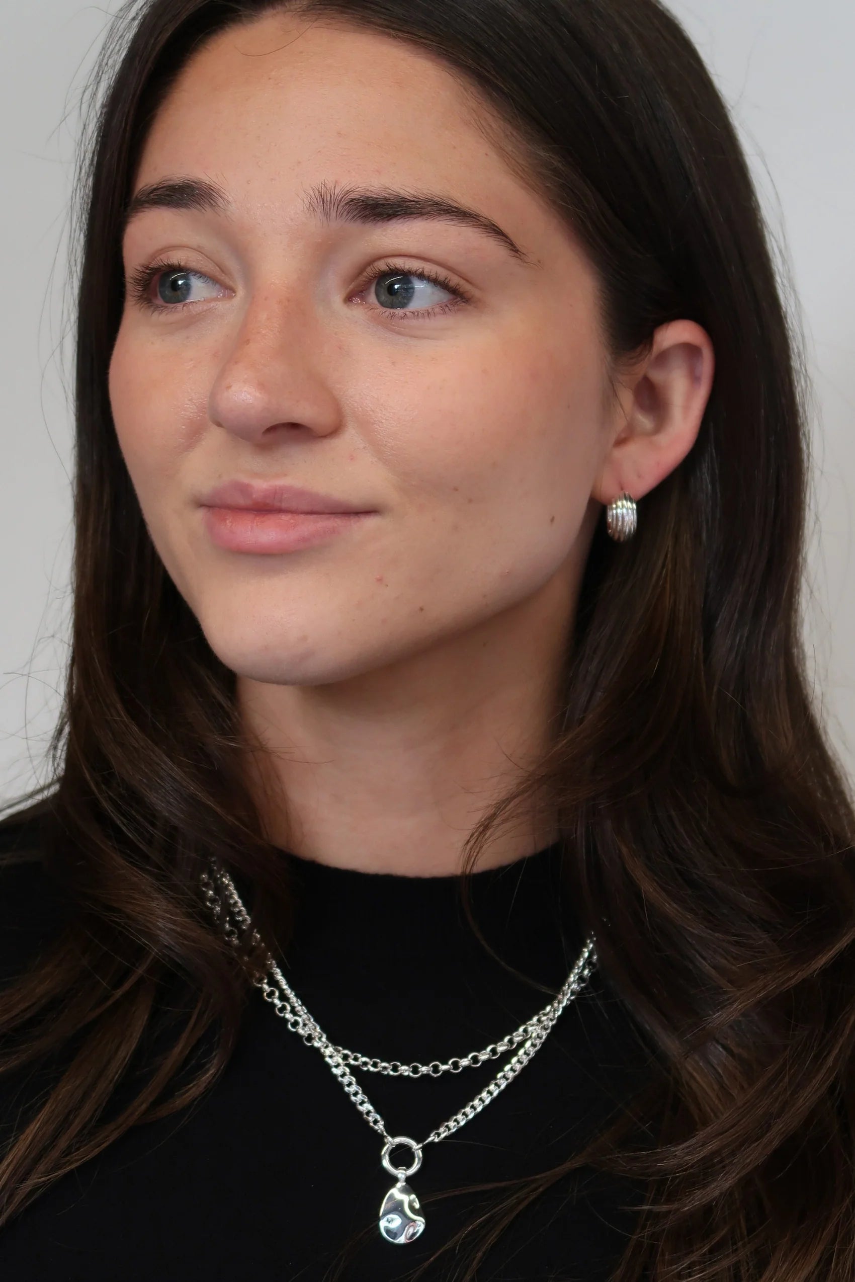 Zafino Eliza Hoops- Silver