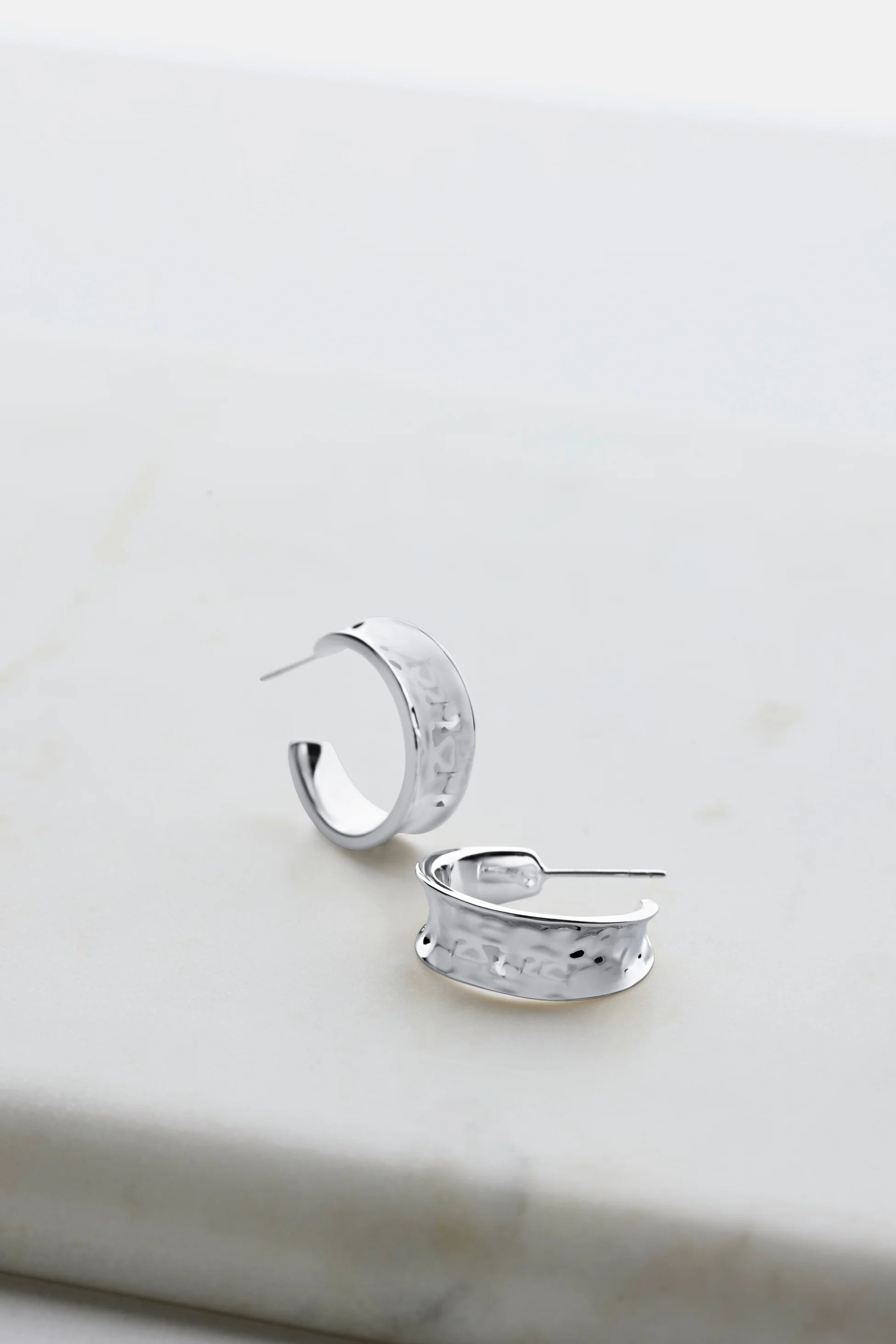 Zafino Bianca Mini Hoops - Silver