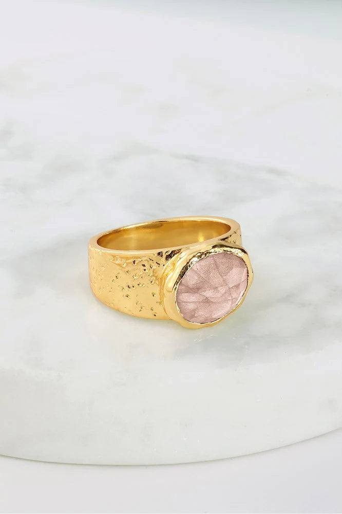 Zafino Daniella Ring- Rose Quartz